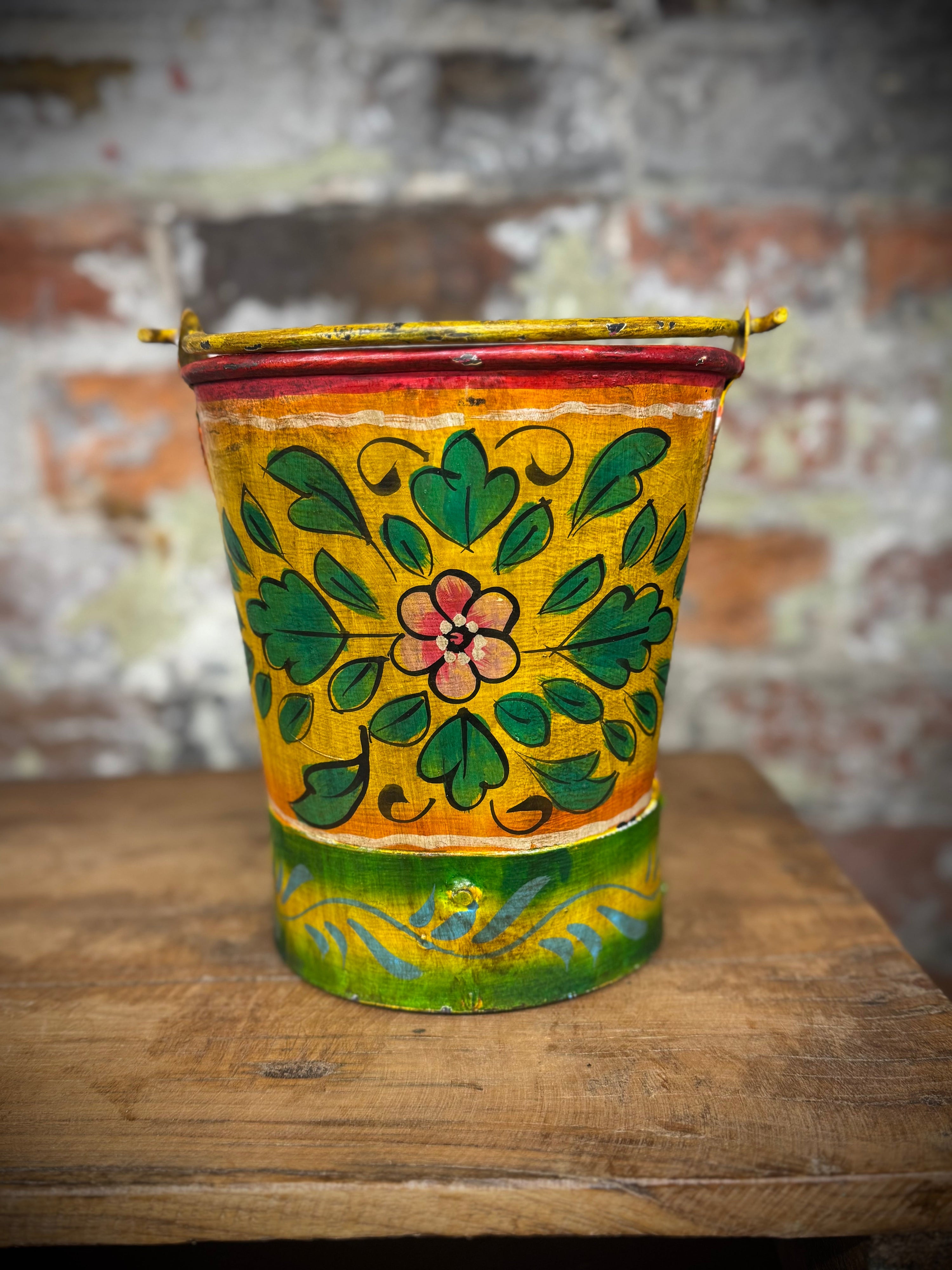 Vintage Hand Painted Herb Planter |  S251382