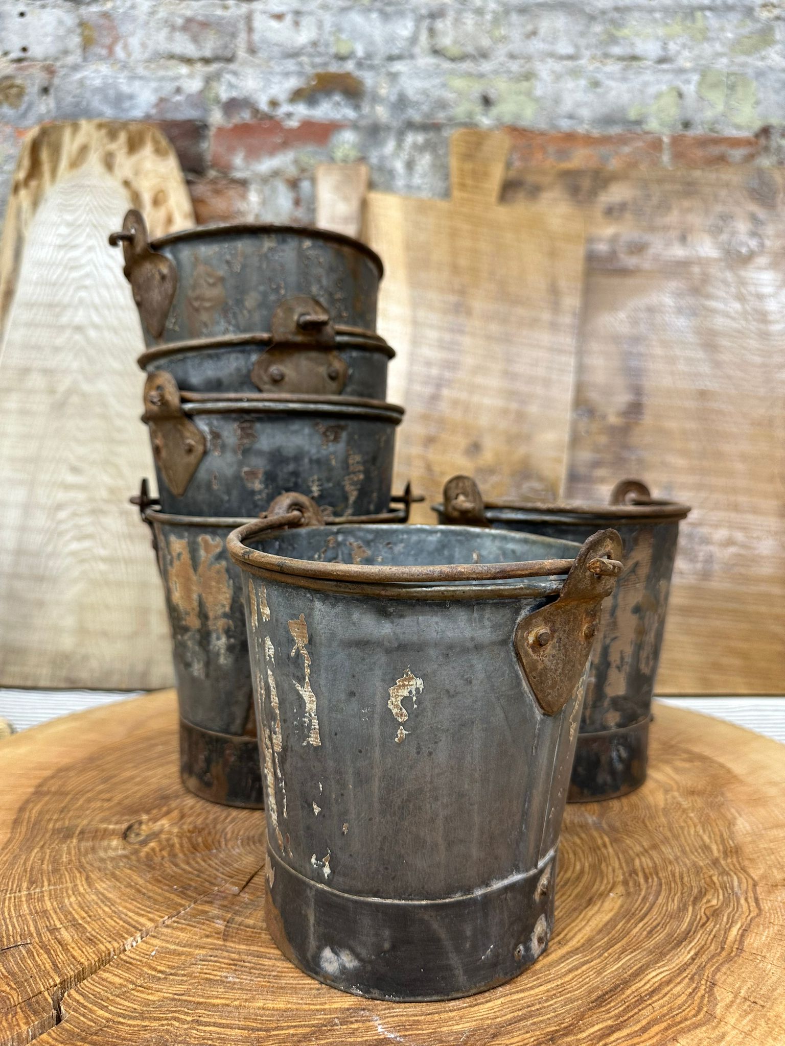 Vintage Mini Metal Planter | S251374