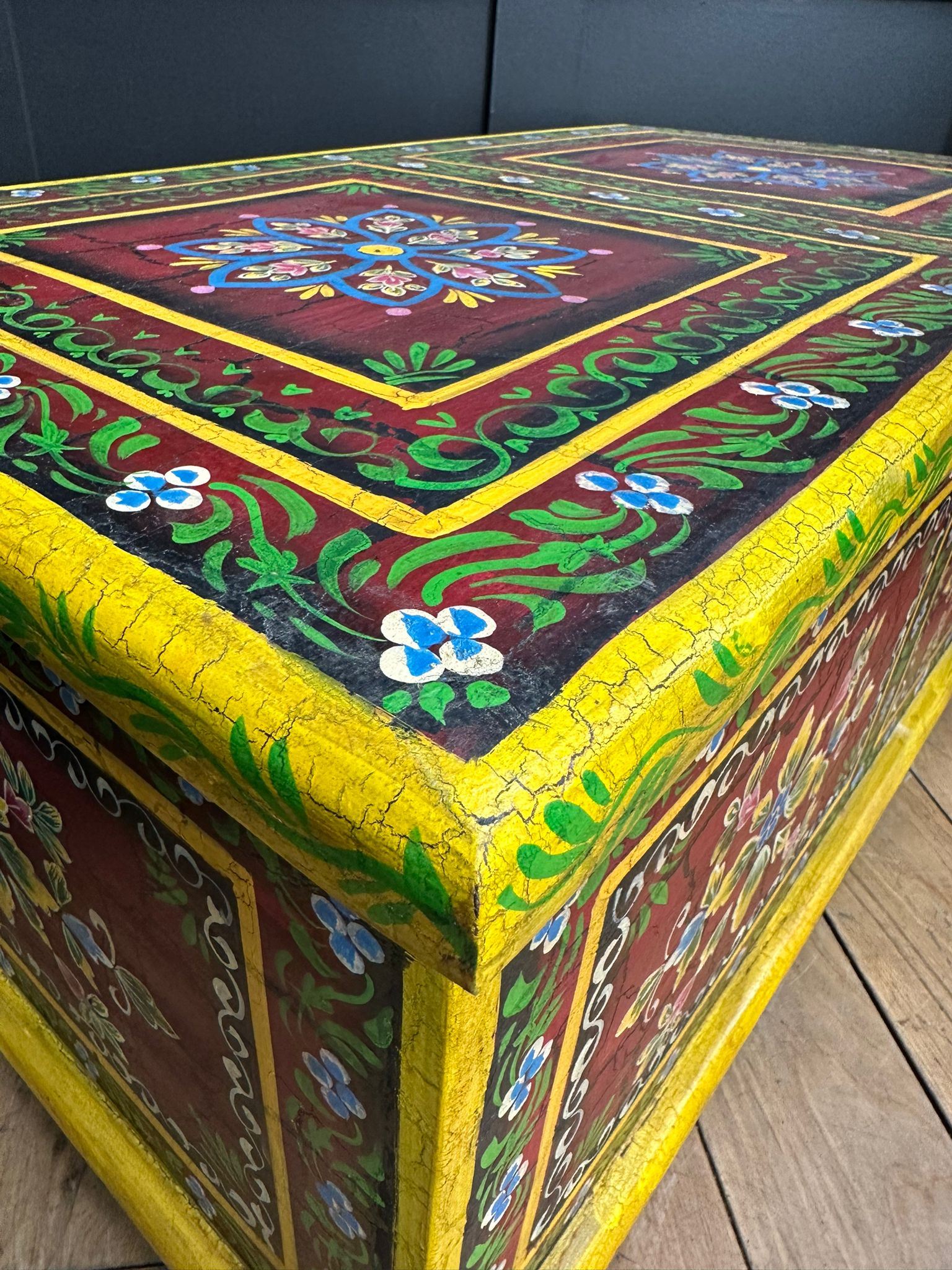 Vintage Hand Painted Storage Box |  S251381