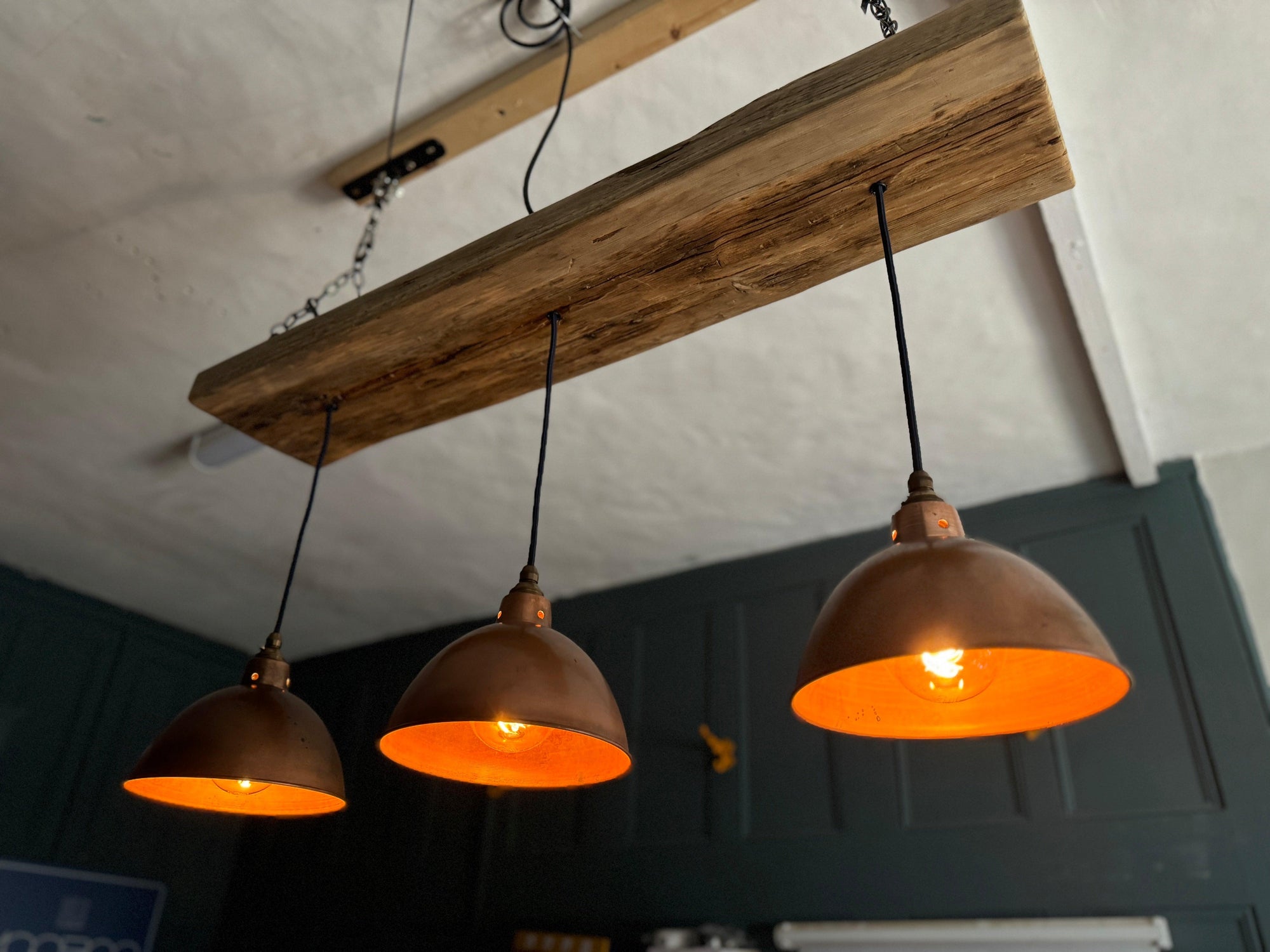Wooden Beam Light with Shades 120cm  | S251481