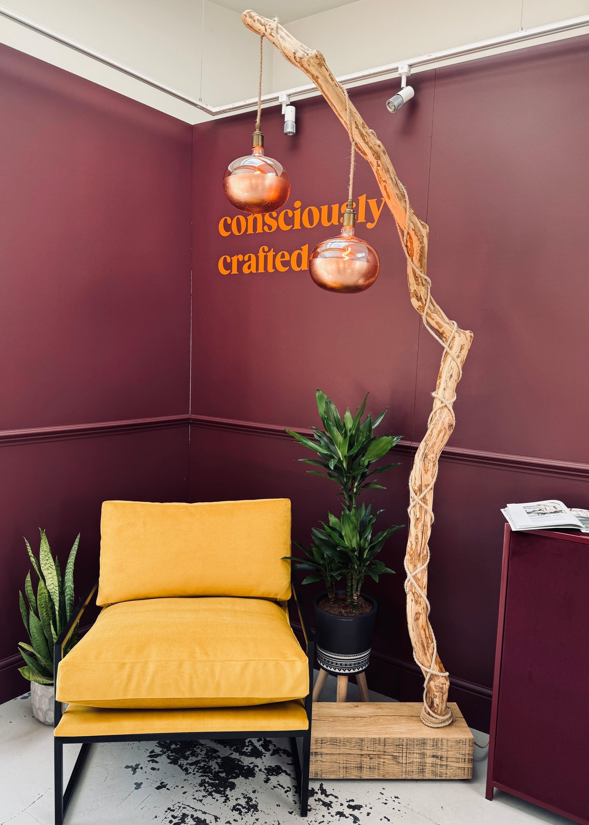 Tallulah – Rhododendron Floor Lamp | One of a Kind | Handmade in Devon  | S251484