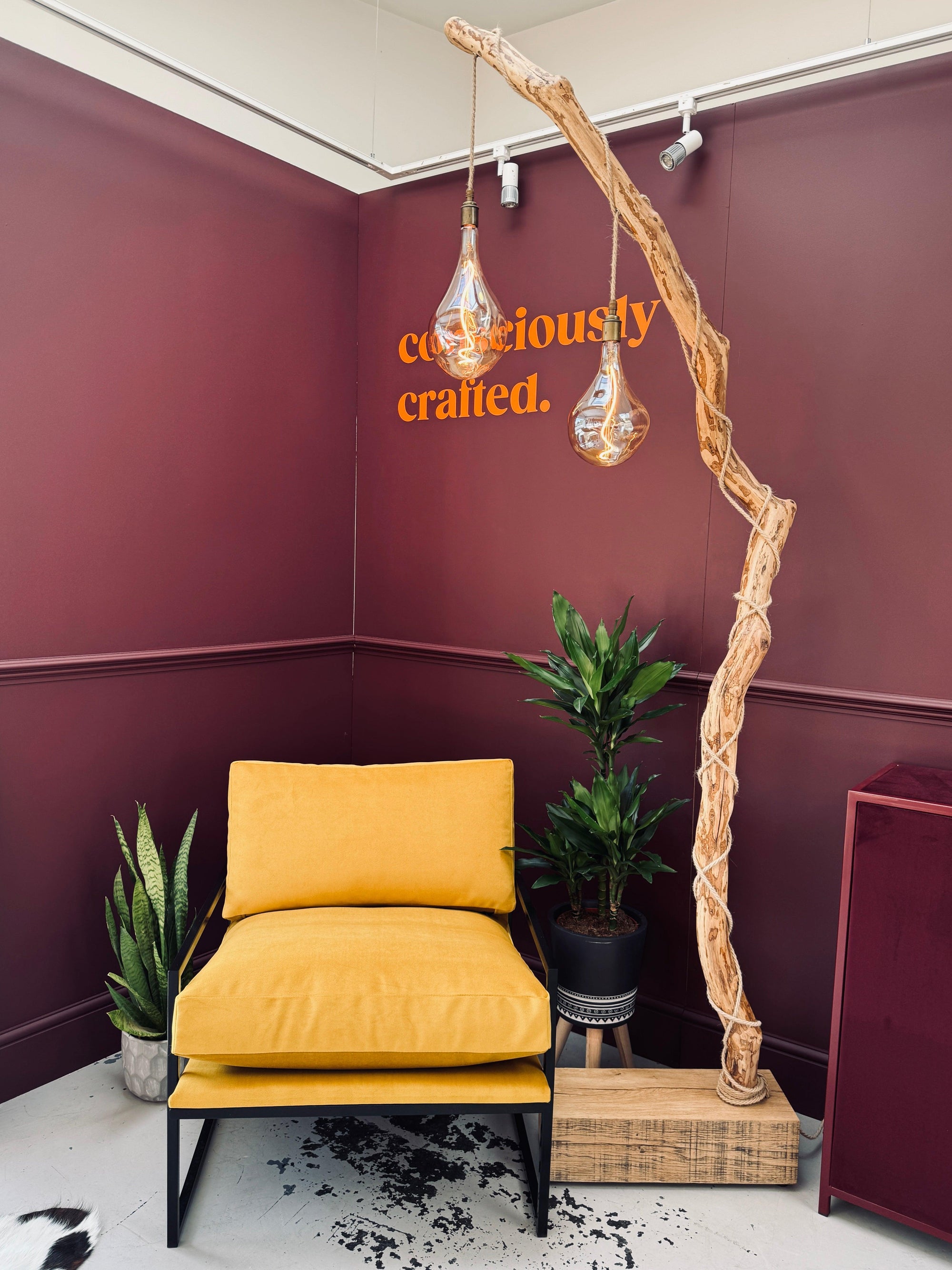 Tallulah – Rhododendron Floor Lamp | One of a Kind | Handmade in Devon  | S251484