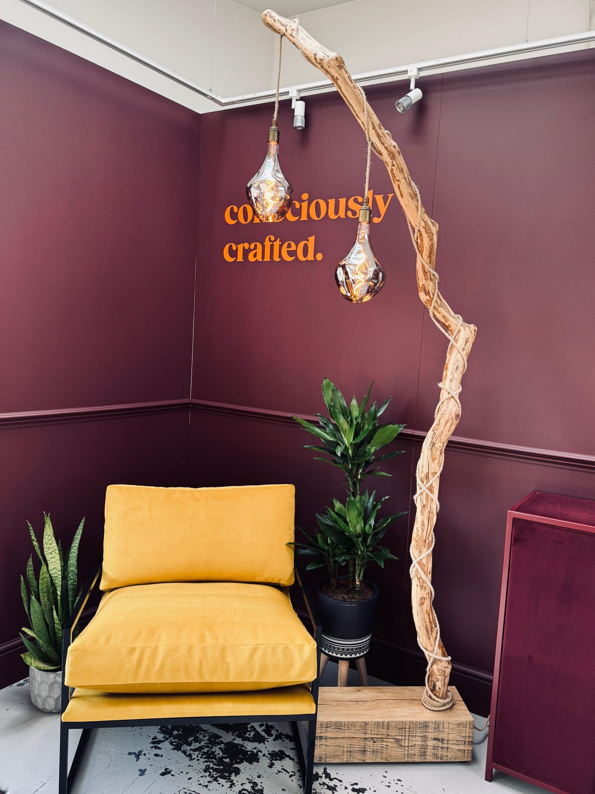 Tallulah – Rhododendron Floor Lamp | One of a Kind | Handmade in Devon  | S251484