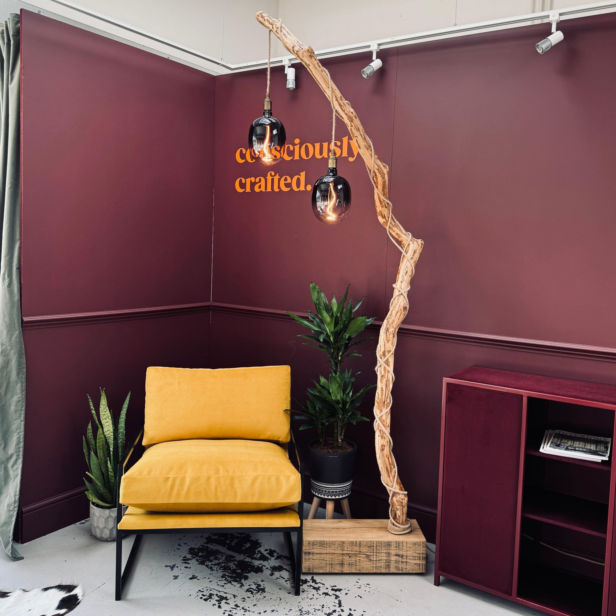 Tallulah – Rhododendron Floor Lamp | One of a Kind | Handmade in Devon  | S251484