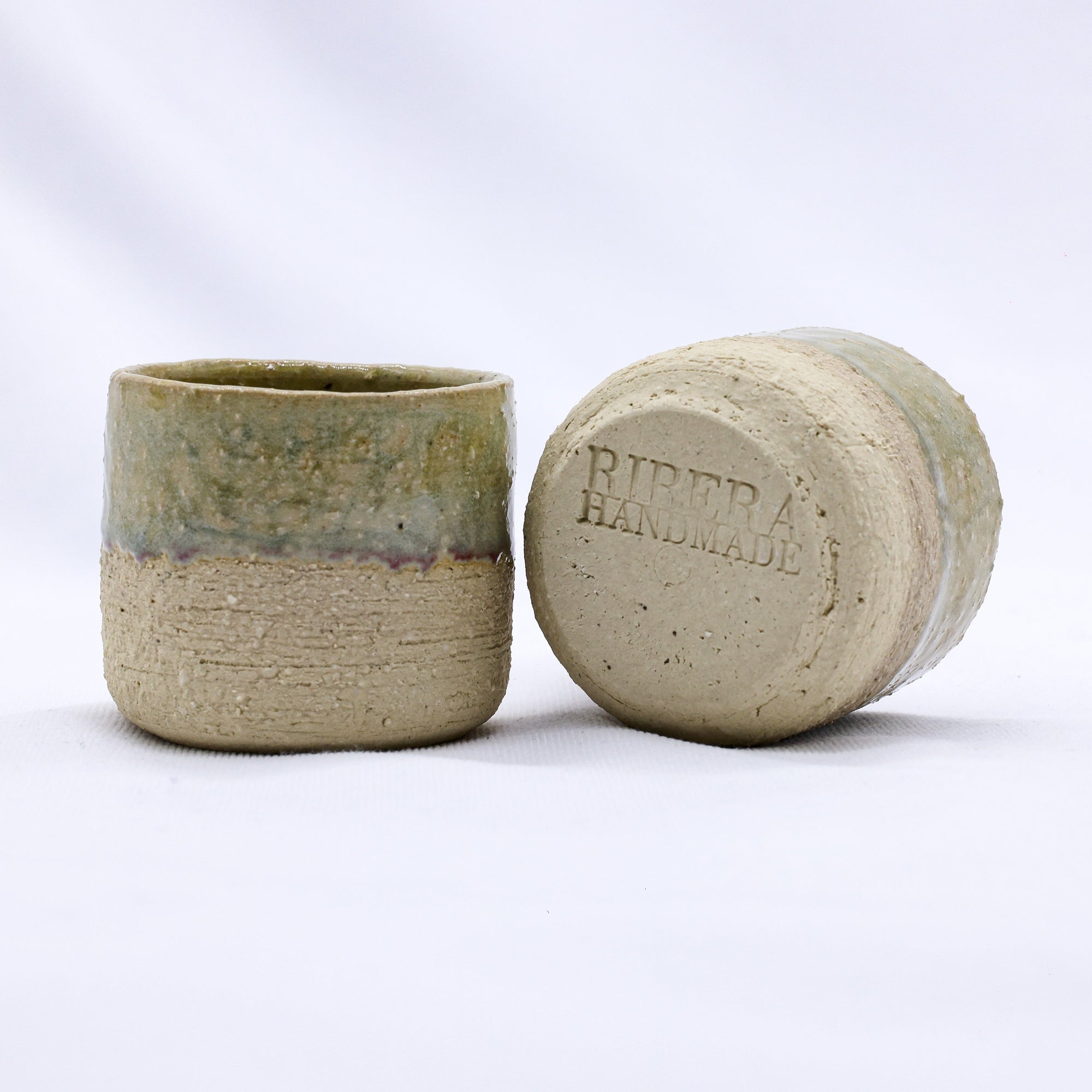 Beige Picollo Handmade Ceramic Milled Stoneware Espresso Mug | S251551