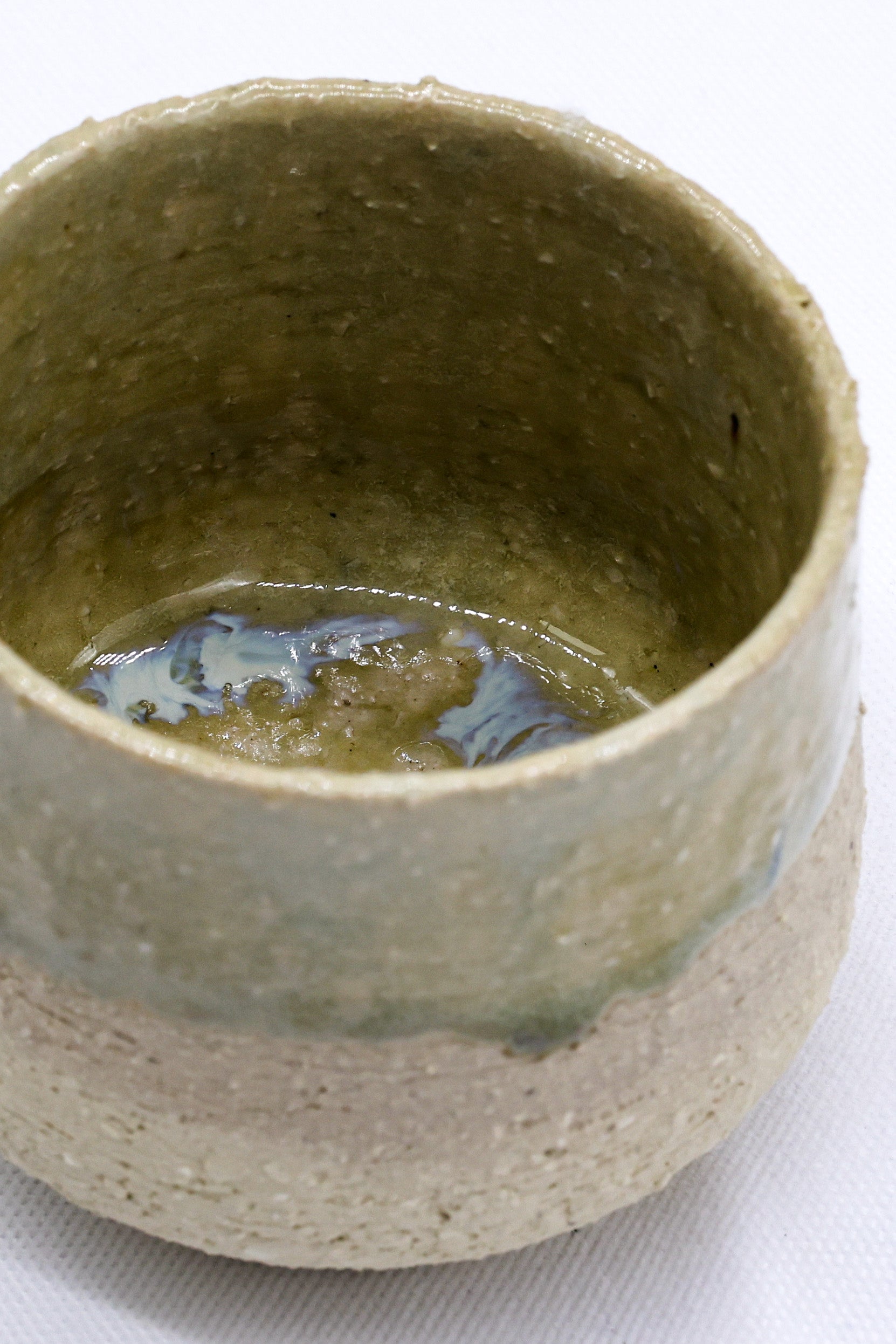 Beige Tazza Handmade Ceramic Milled Stoneware Cappucino Mug  | S251414