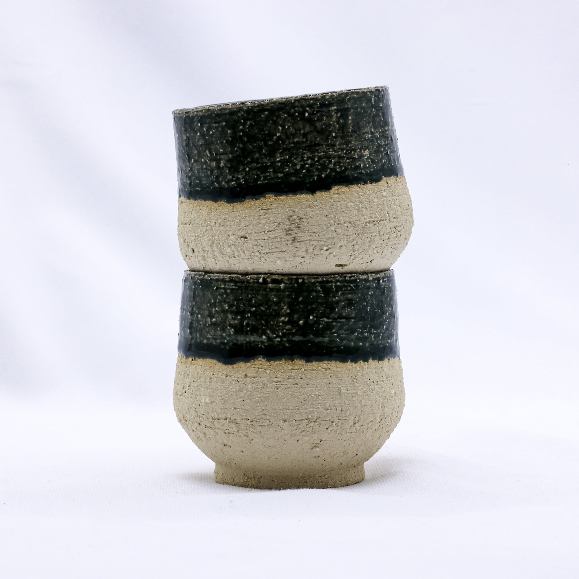 Bluvio Tazza Handmade Ceramic Milled Stoneware Cappucino Mug   | S251549