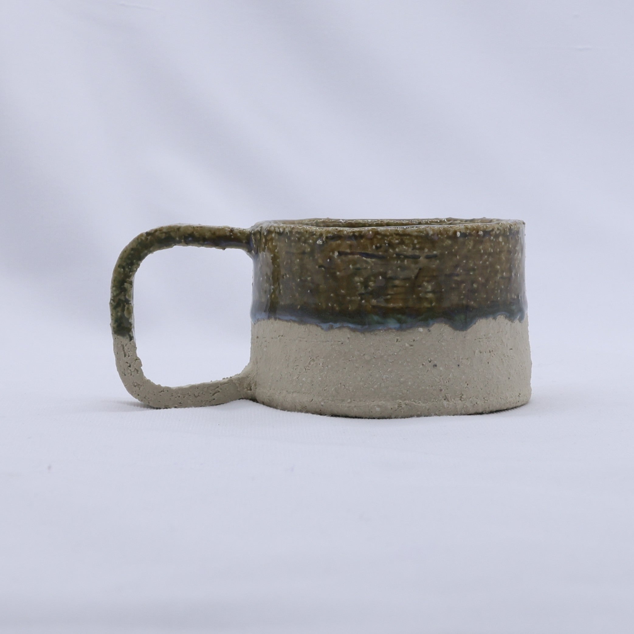 Beige Grande Handmade Milled Stoneware Big Ceramic Mug  | S251406