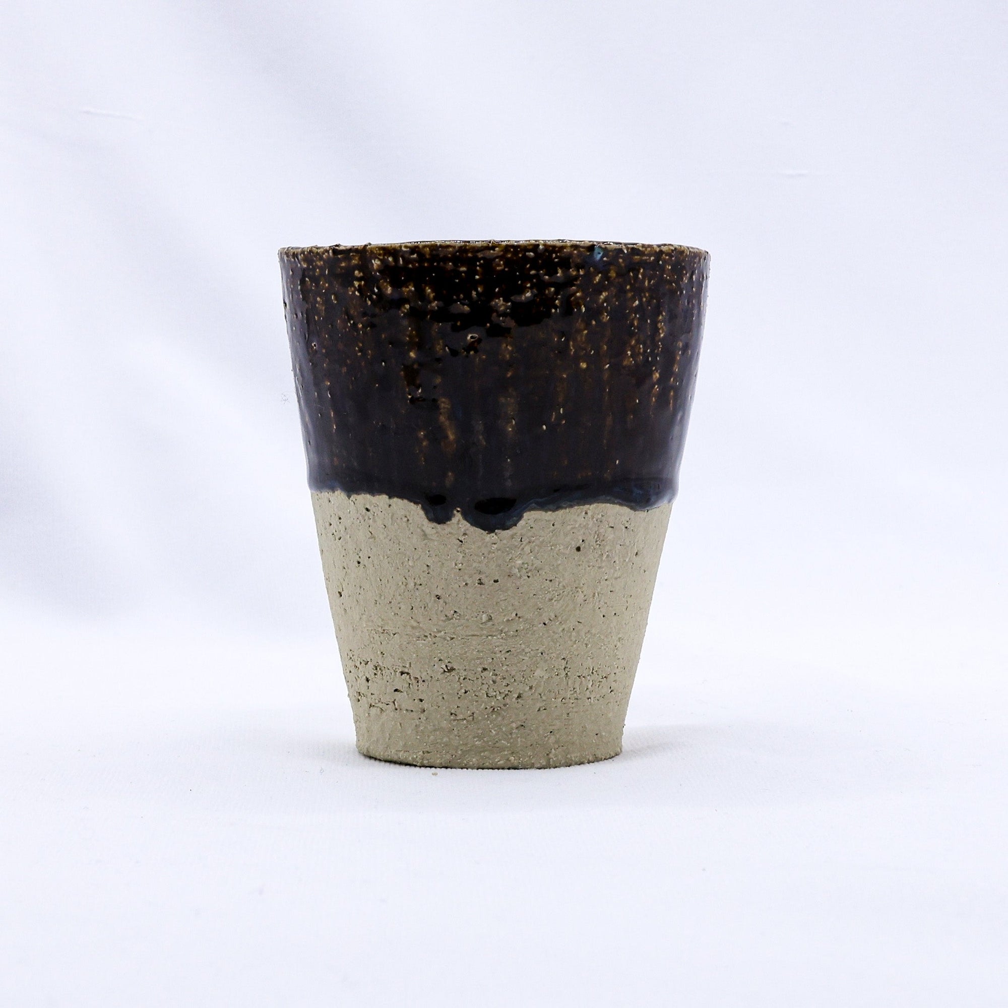 Bluvio Quadra Milled Stoneware Tall Handmade Ceramic Cup   | S251544