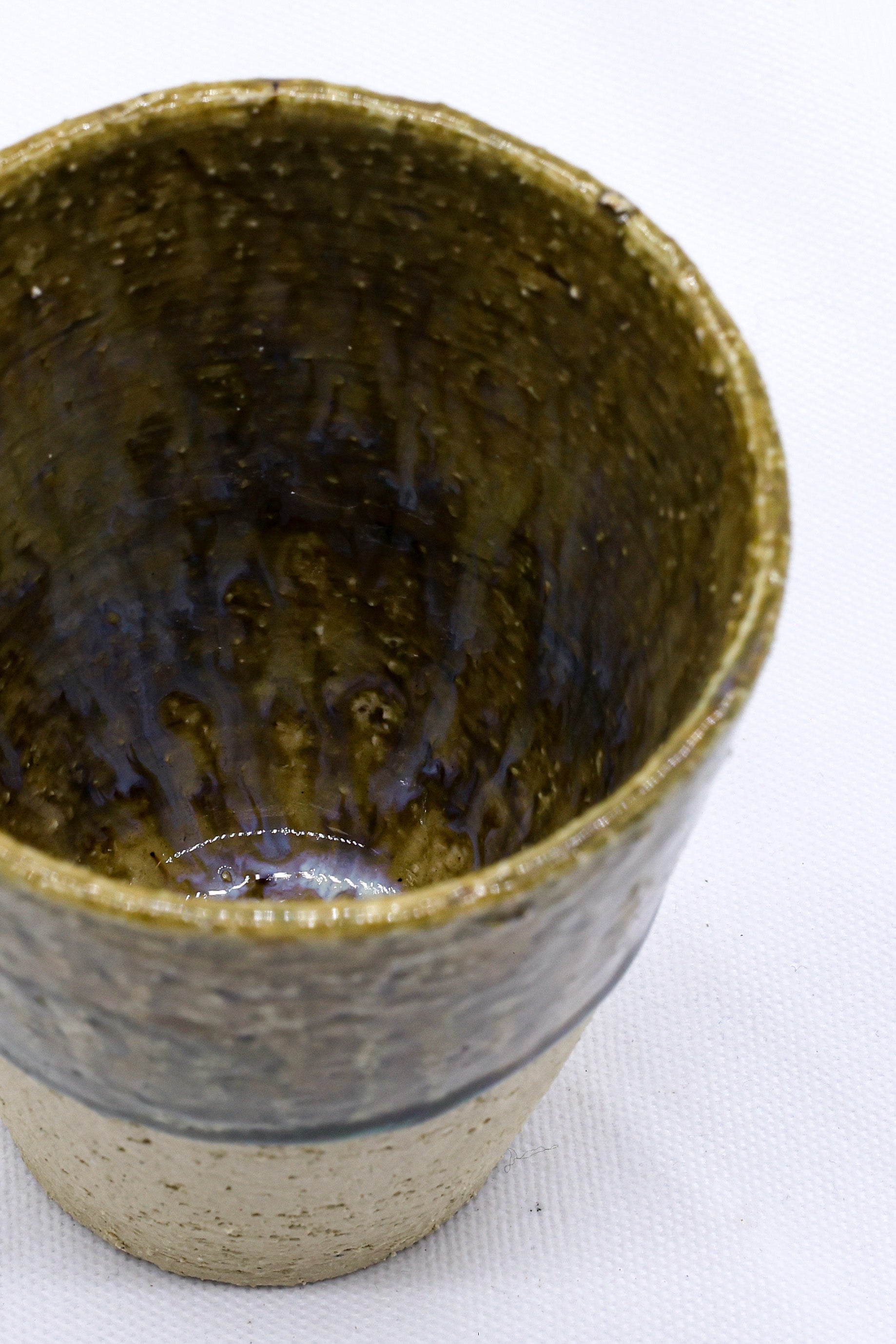 Bluverde Quadra Milled Stoneware Tall Handmade Ceramic Cup  | S251557