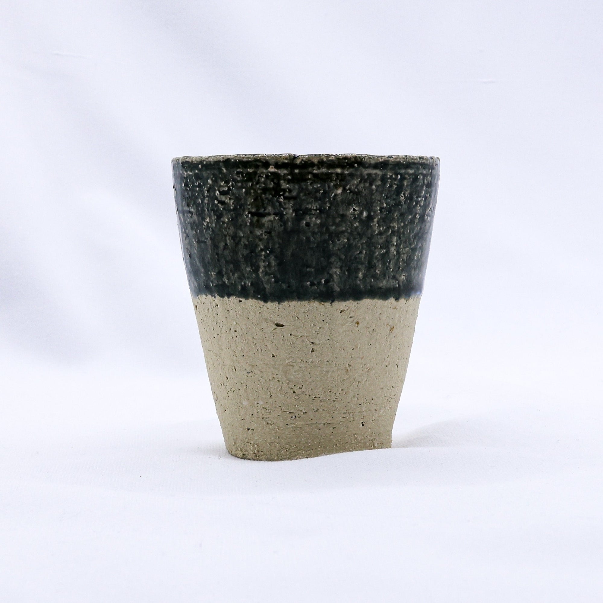 Blunero Quadra Milled Stoneware Tall Handmade Ceramic Cup  | S251558