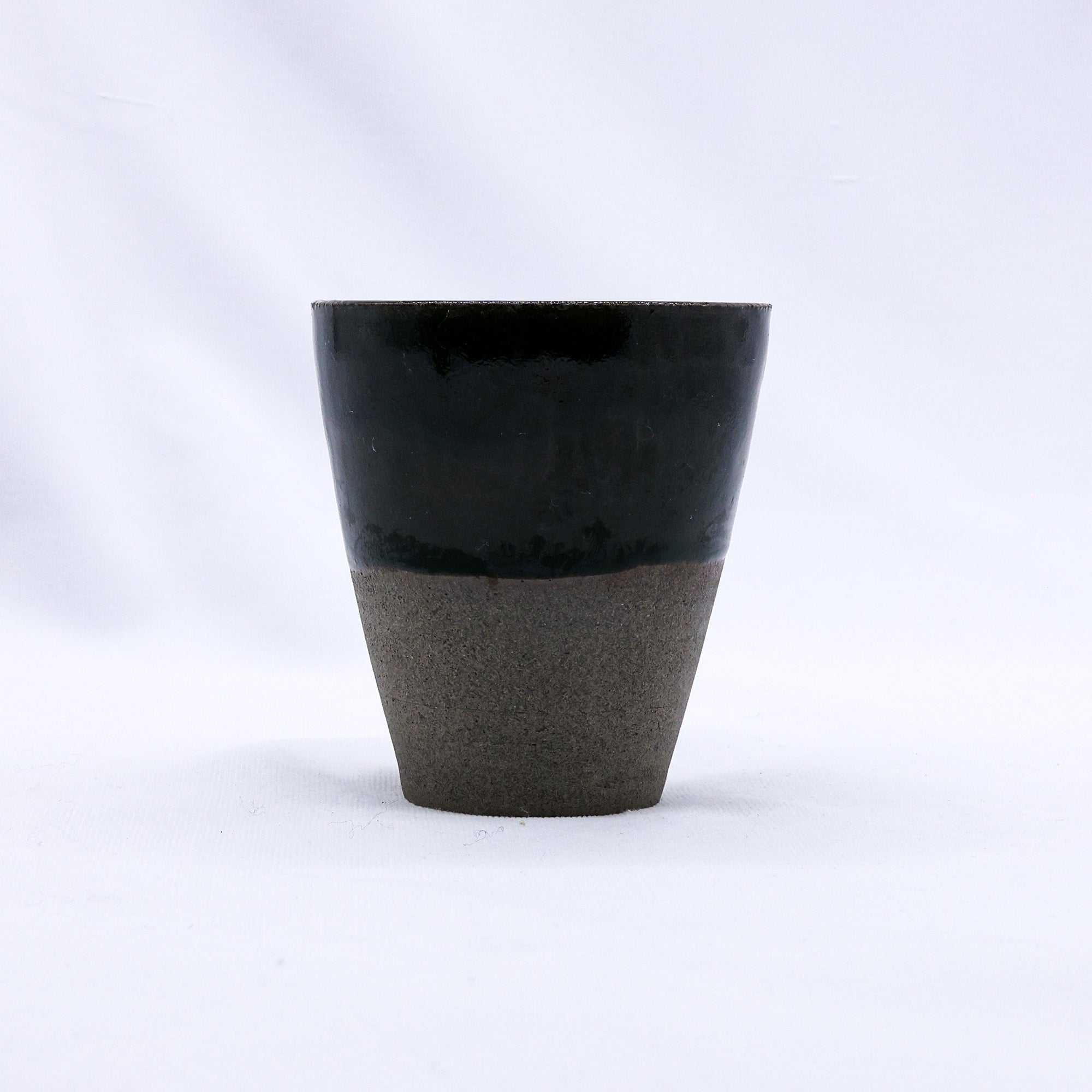 Bluverde Quadra Handmade Ceramic Smoked Grey Stoneware Tall Ceramic Cup  | S251538