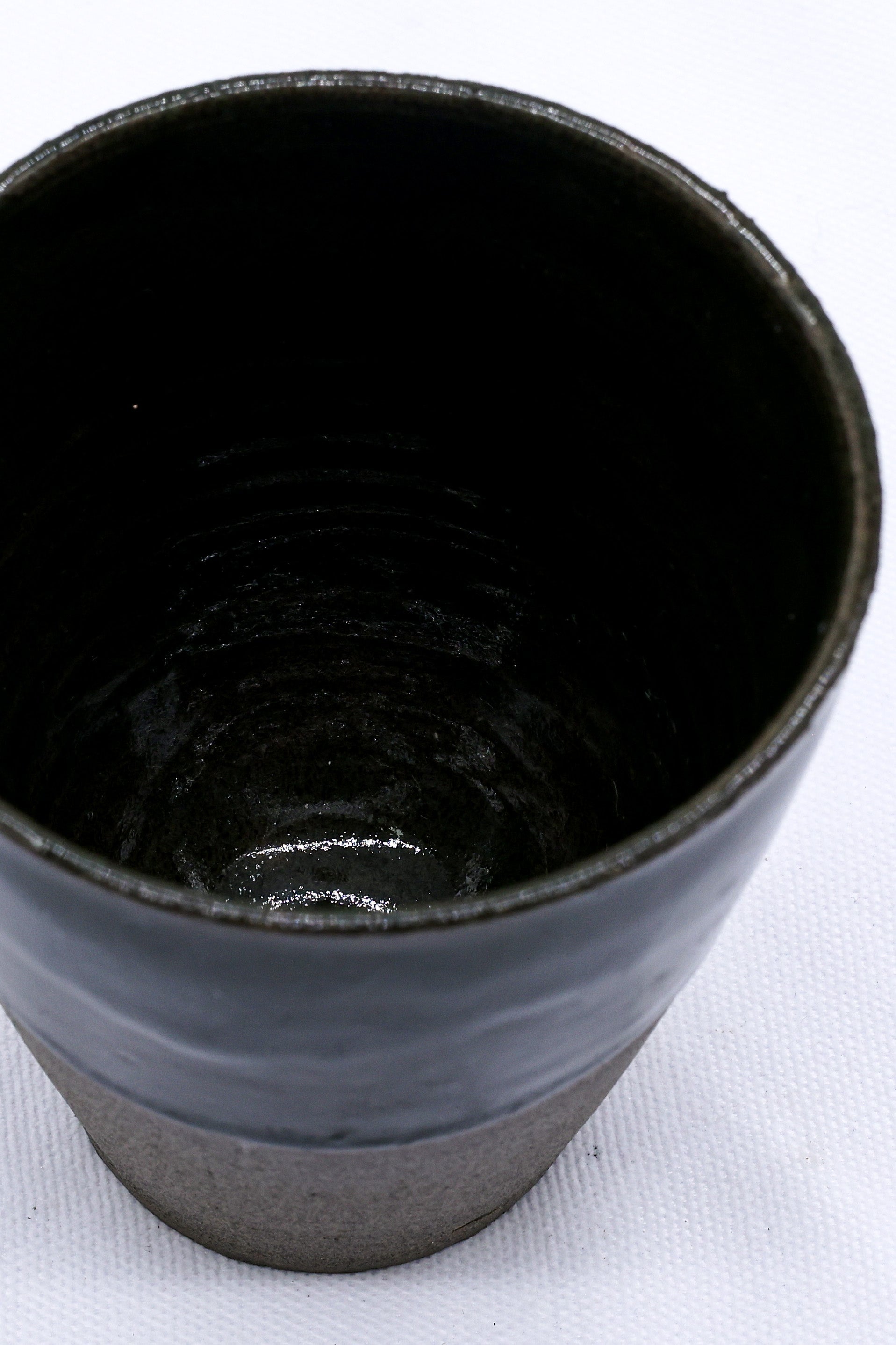 Bluverde Quadra Handmade Ceramic Smoked Grey Stoneware Tall Ceramic Cup  | S251538