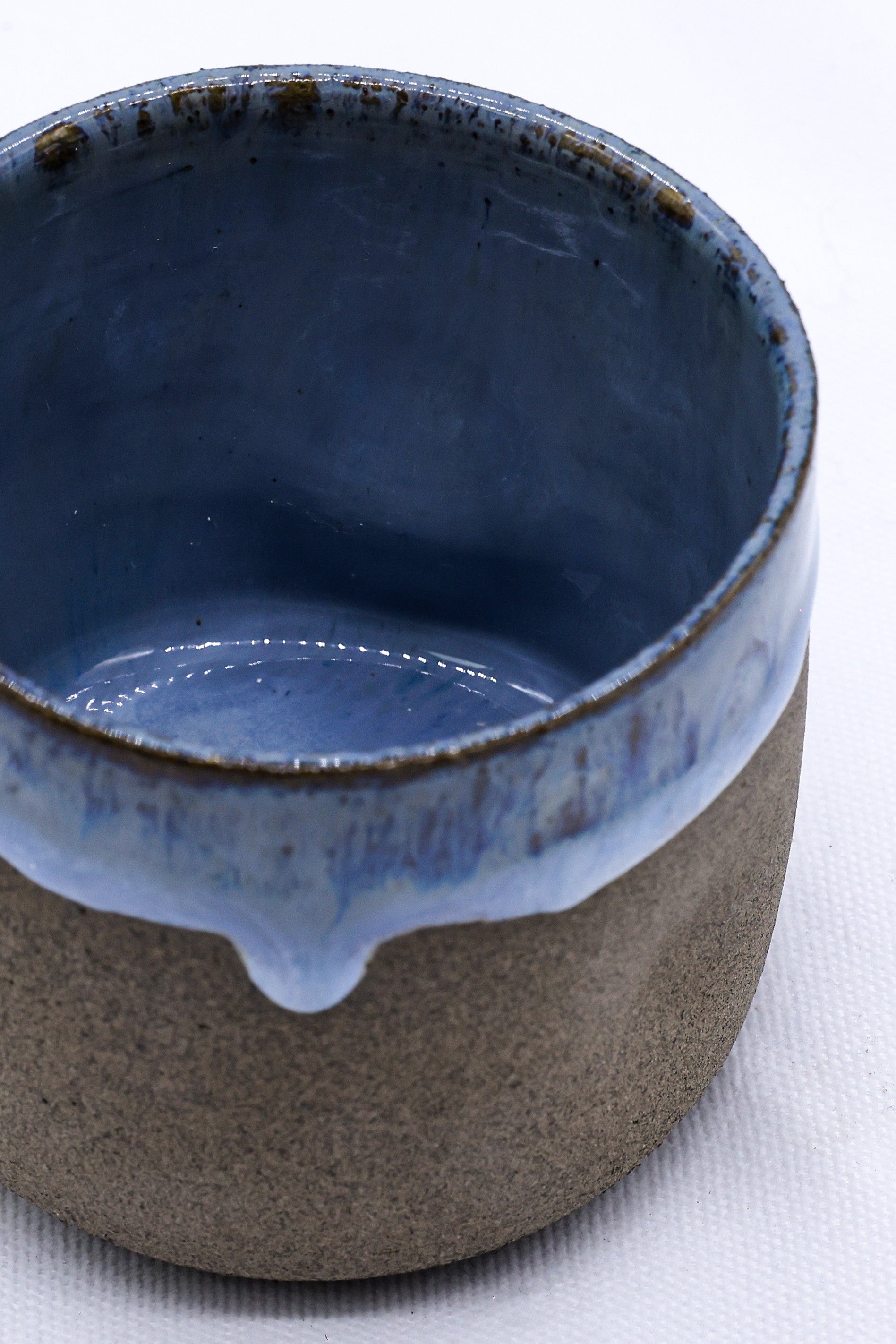 Blunero Goccio Handmade Ceramic Smoked Grey Stoneware Short Cup  | S251531