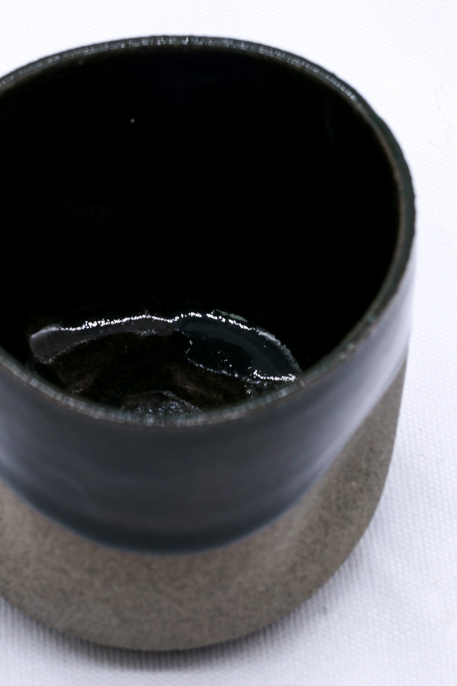 Verde Goccio Handmade Ceramic Smoked Grey Stoneware Short Cup  | S251530