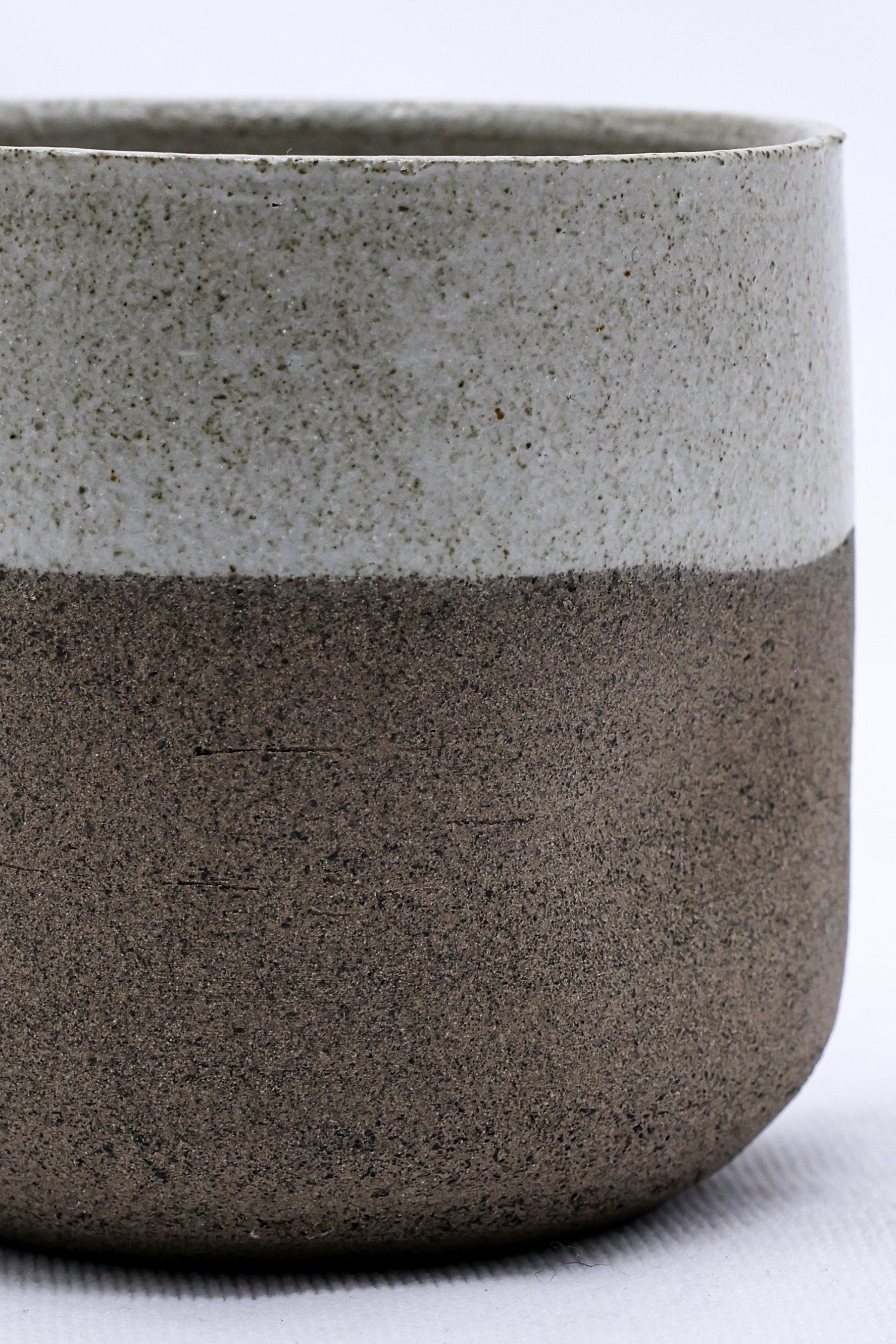 Bianca Goccio Handmade Ceramic Smoked Grey Stoneware Short Cup  | S251533