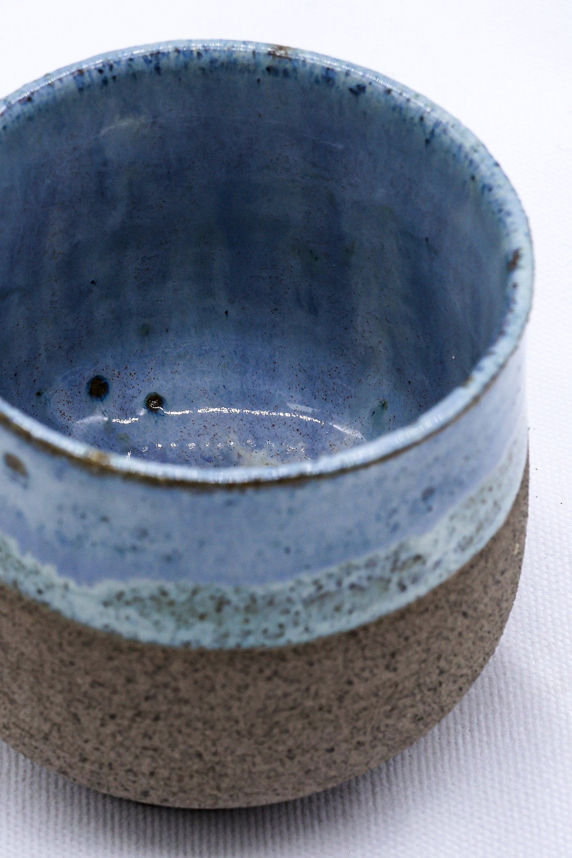 Blulume Tazza Handmade Ceramic Smoked Grey Stoneware Short Cup   | S251417