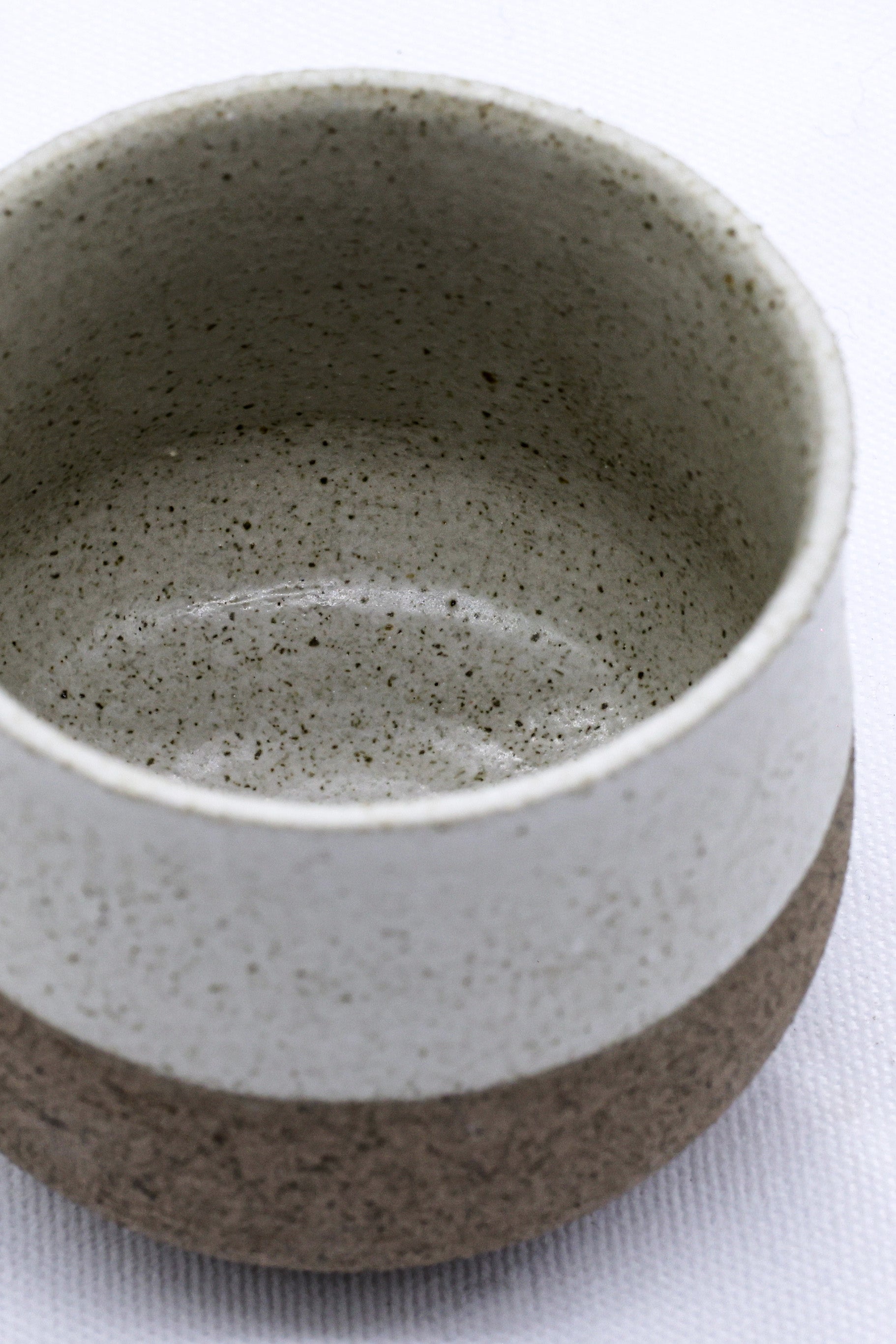 Bianca Tazza Handmade Ceramic Smoked Grey Stoneware Short Cup  | S251421