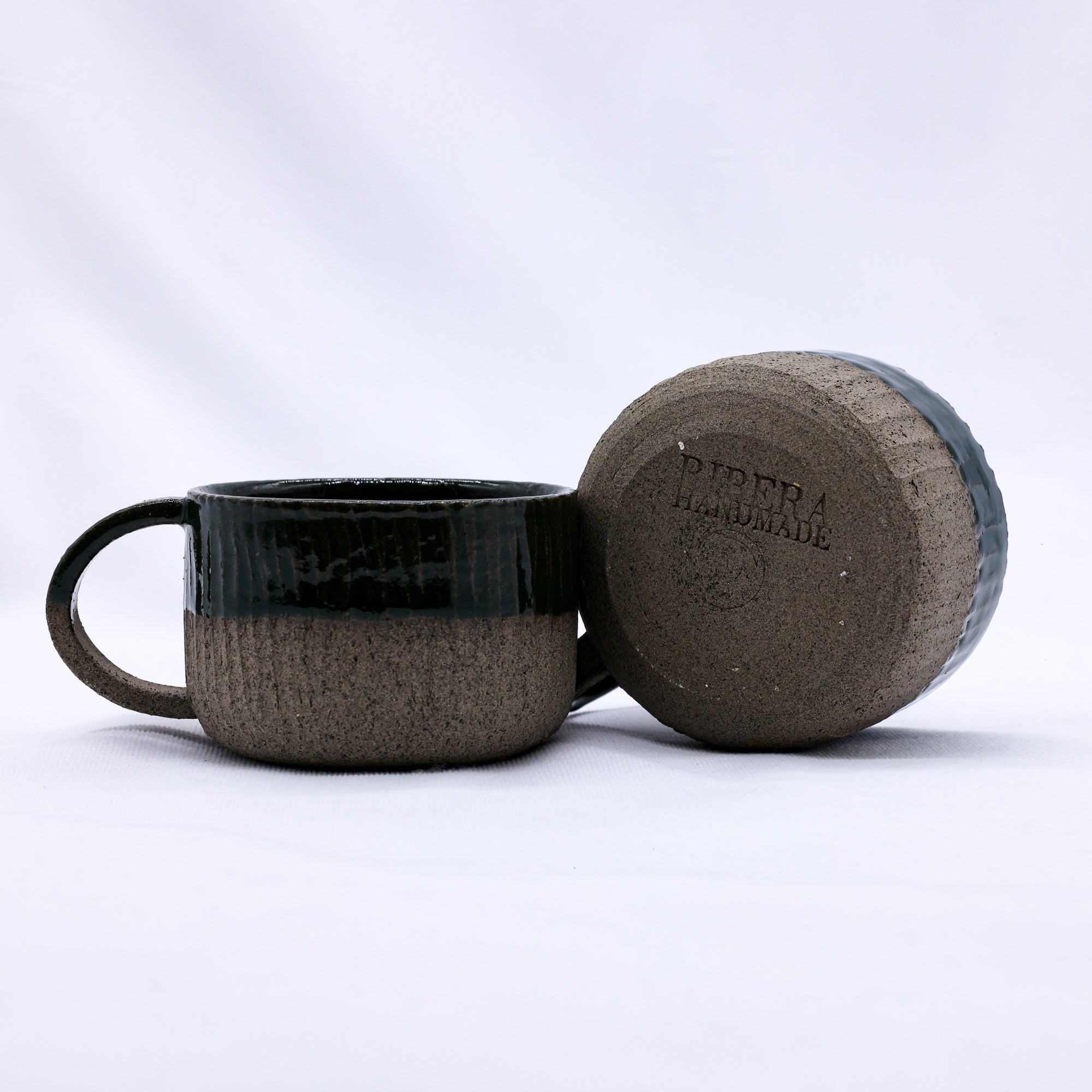 Bluverde Arte Handmade Ceramic Smoked Grey Stoneware Mug  | S251563