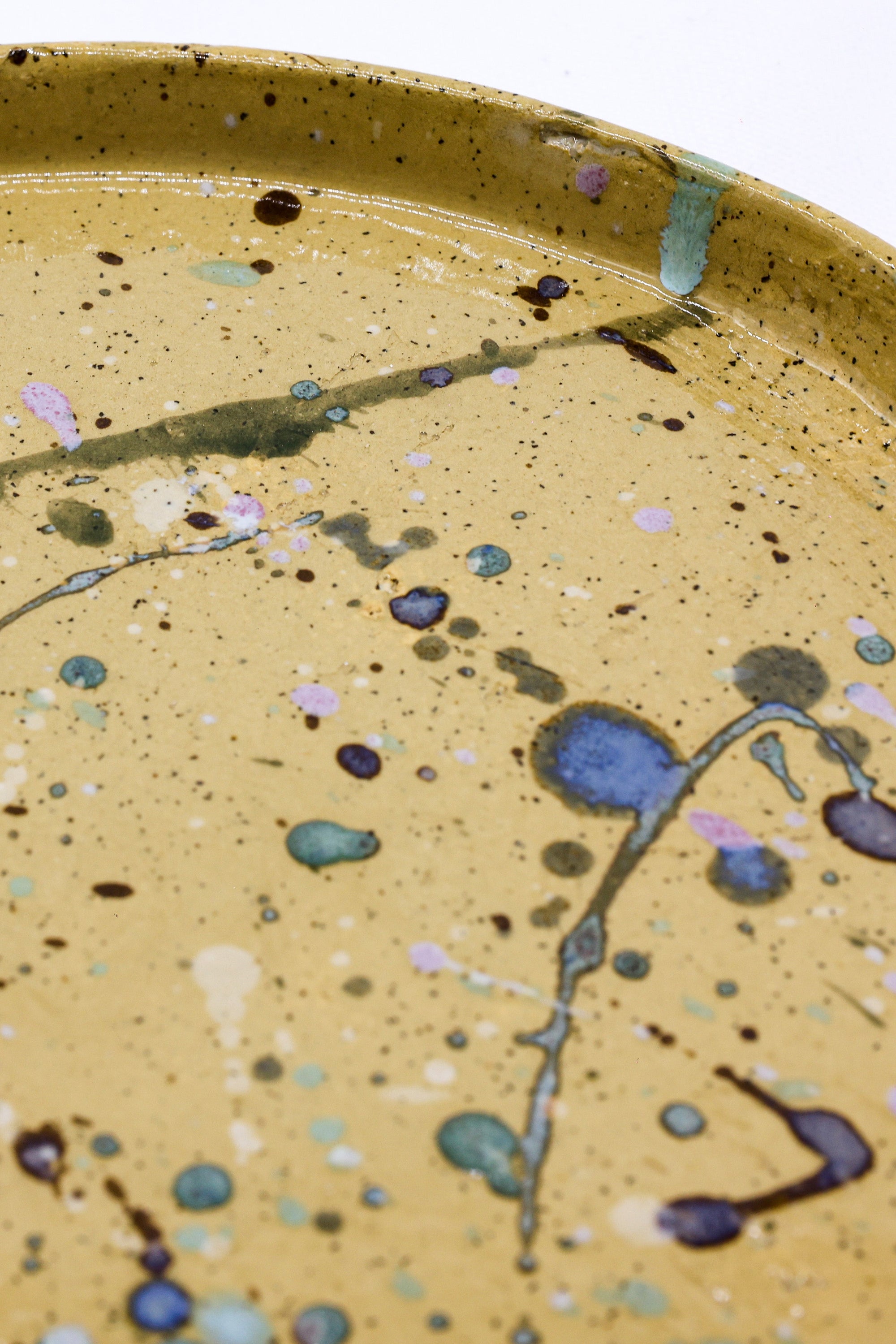 23 cm Oliva Stoneware Handmade Ceramic Dinner Plate  | S251401