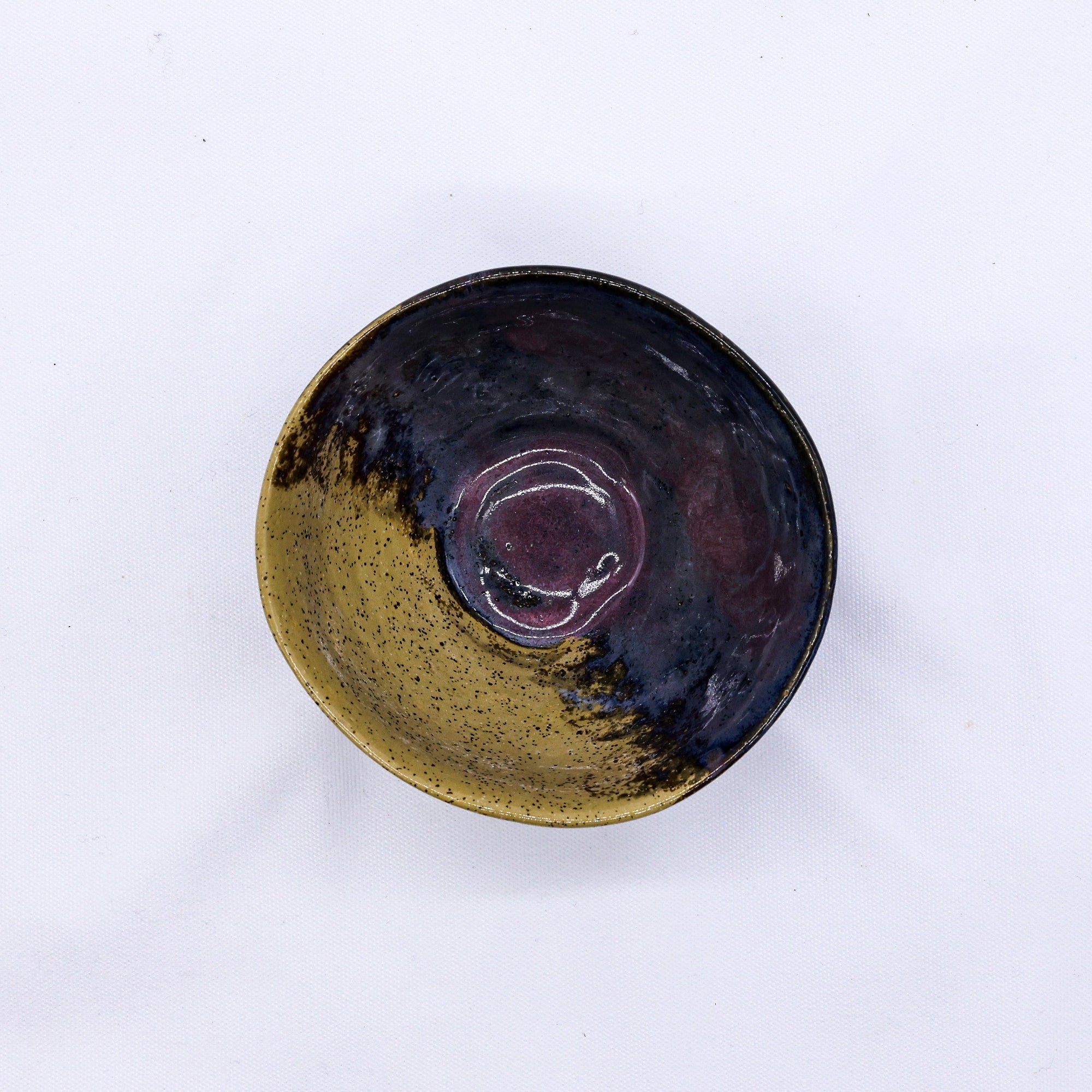 Small Mauve Coast Bloom Handmade Ceramic Stoneware Dinner Bowl  | S251564