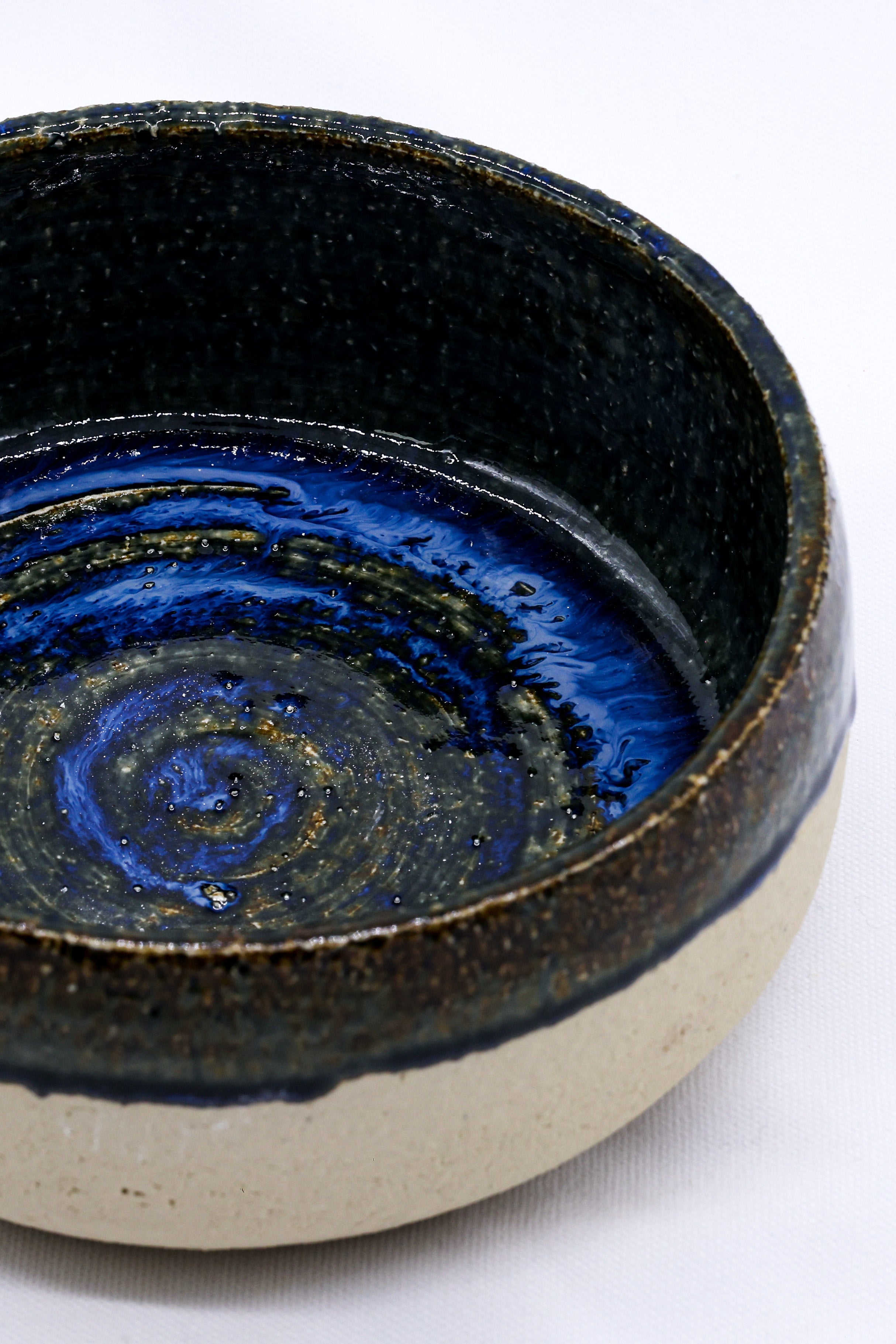 Handmade Ceramic Dark Blue Pasta Bowl  | S251554
