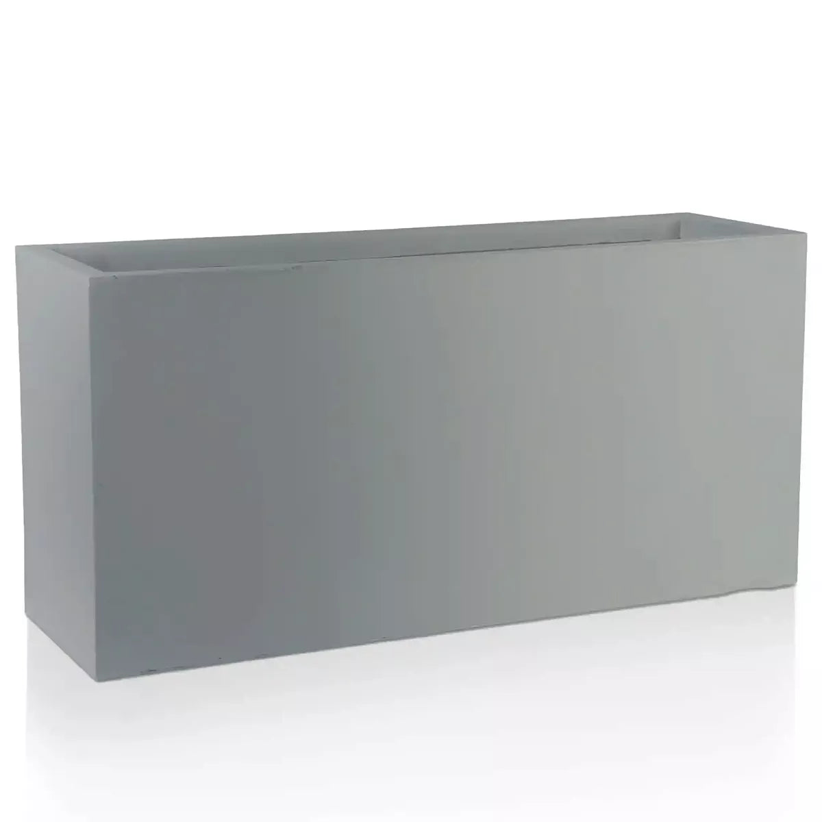 IDEALIST Lite Contemporary Trough Garden Planter, Faux Lead Light Concrete Outdoor Large  | S25348 | Plant Pot H41 L85 W26 cm, 91L