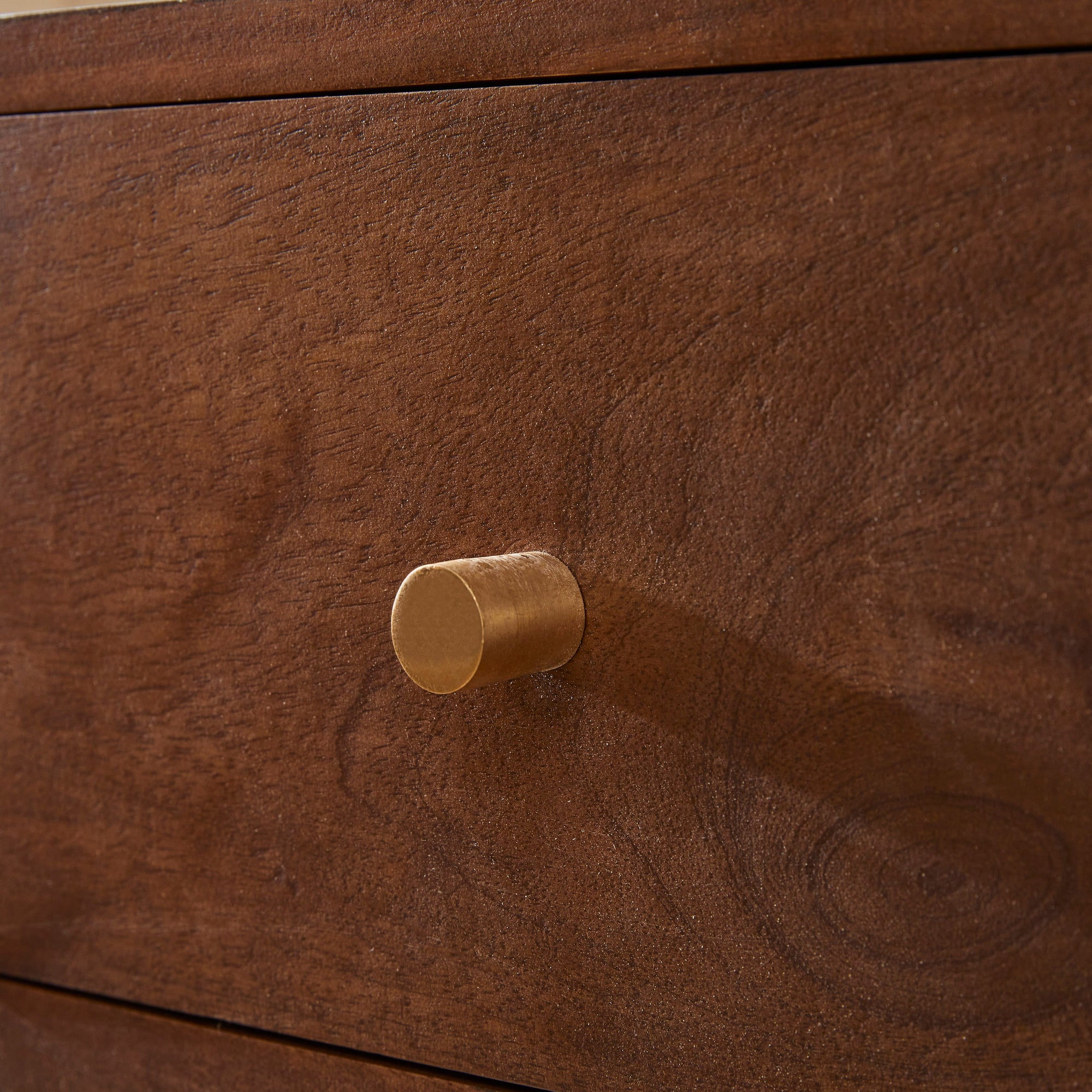 Scandinavian Walnut Logan Narrow Bedside Table | S25497