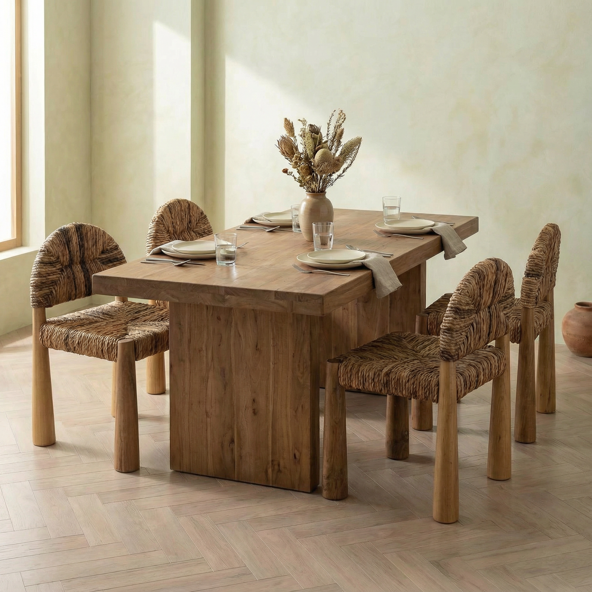 Loka Banana Leaf Dining Chair