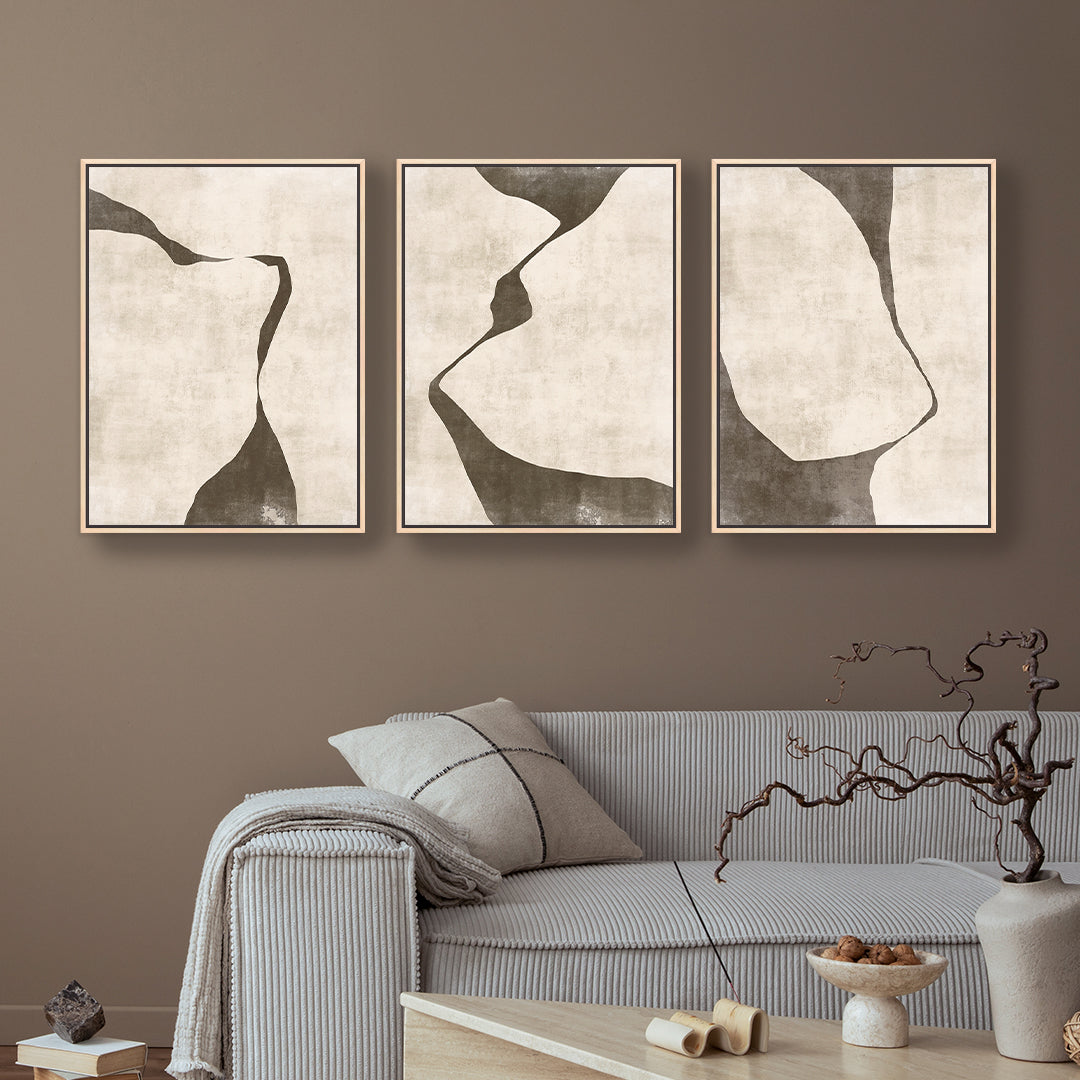 Gigi Portrait Framed Canvas Set of 3 | S251338