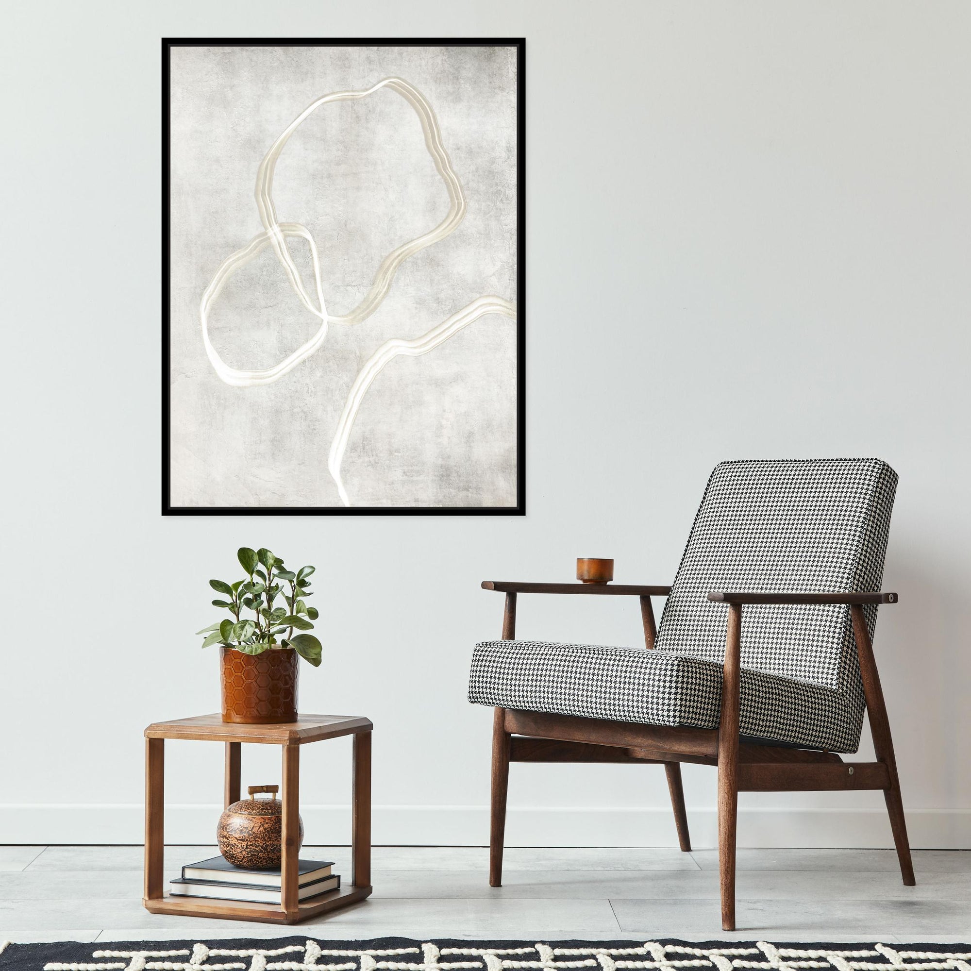 Stylo I Portrait Framed Printed Canvas | S251336