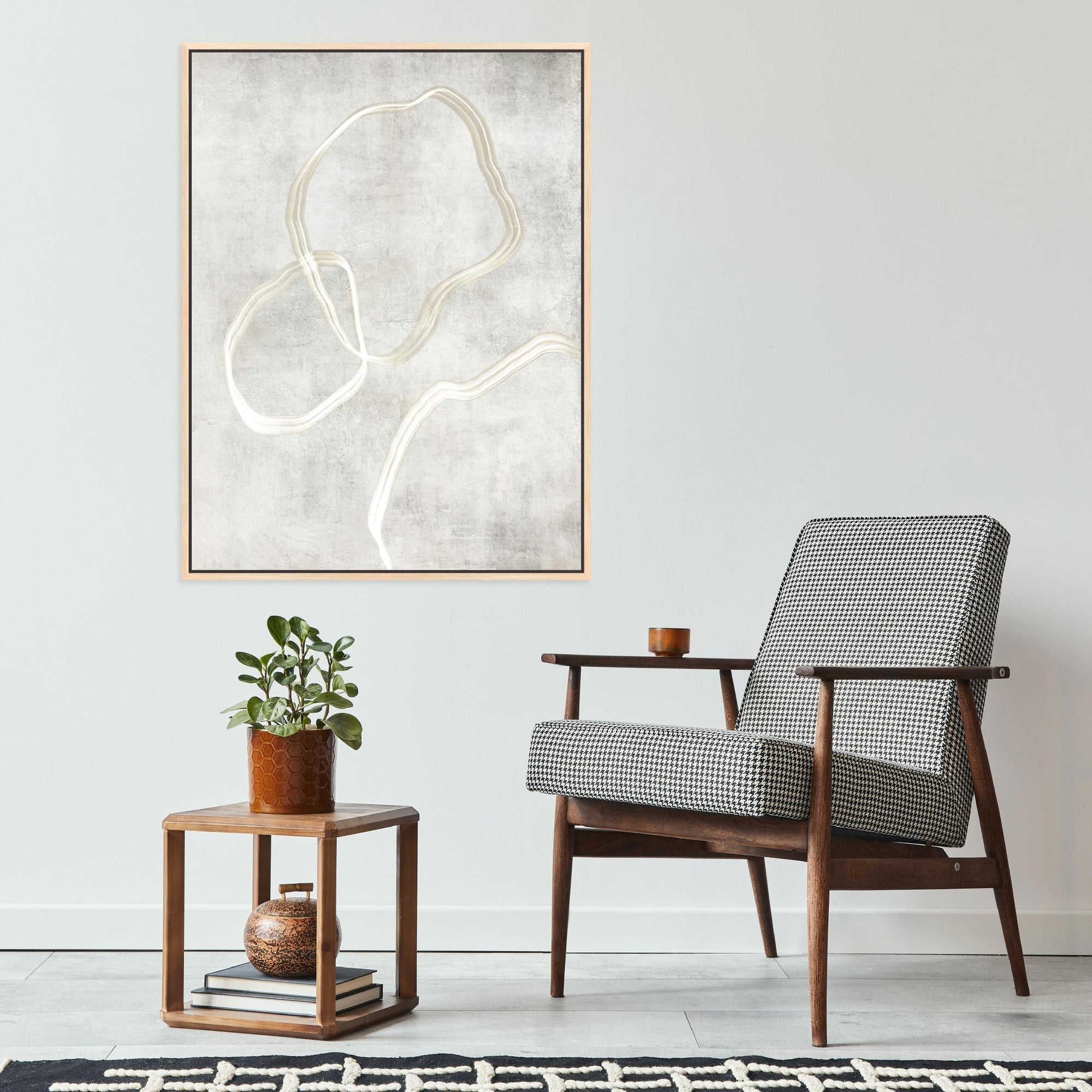 Stylo I Portrait Framed Printed Canvas | S251336