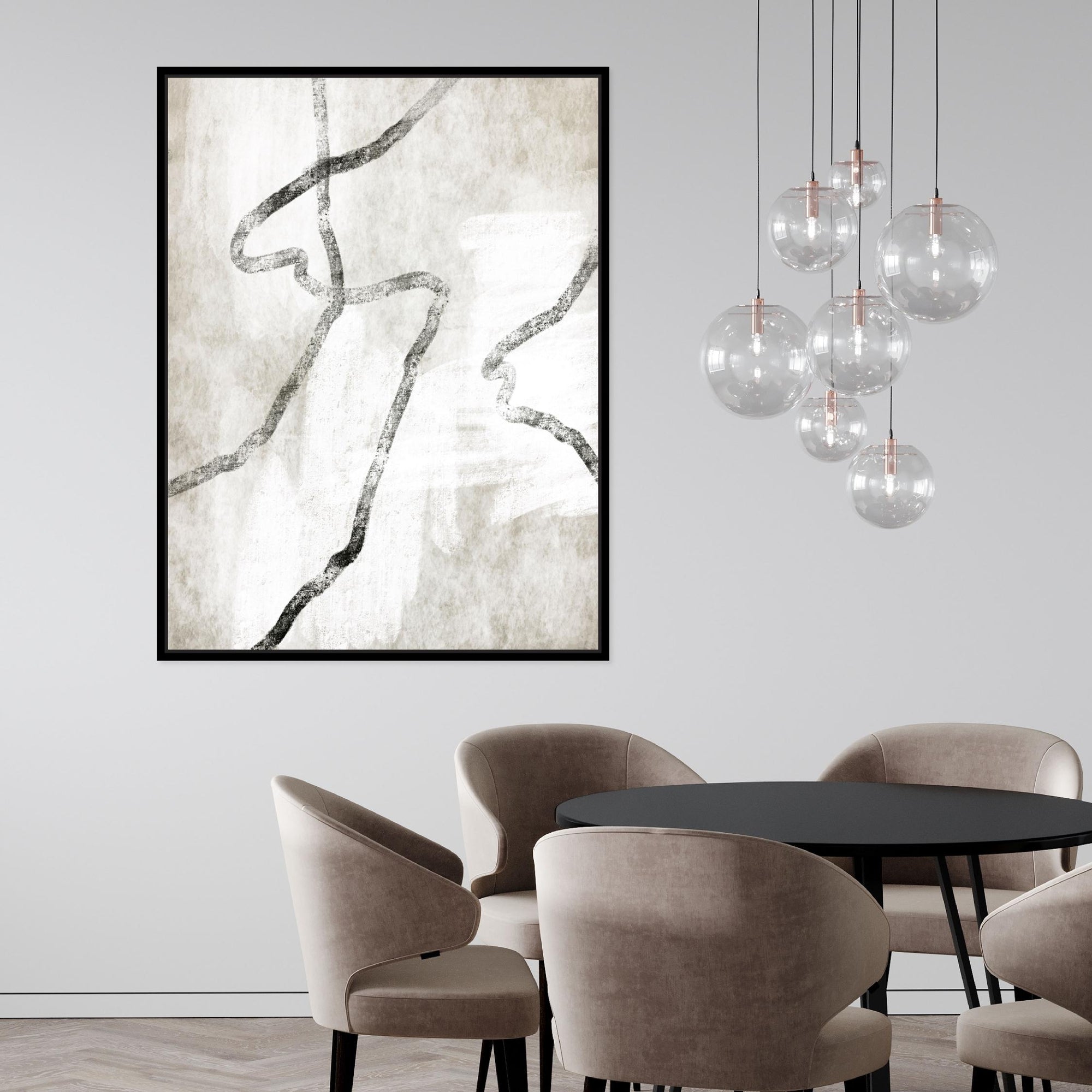 Modo I Portrait Framed Printed Canvas | S251335