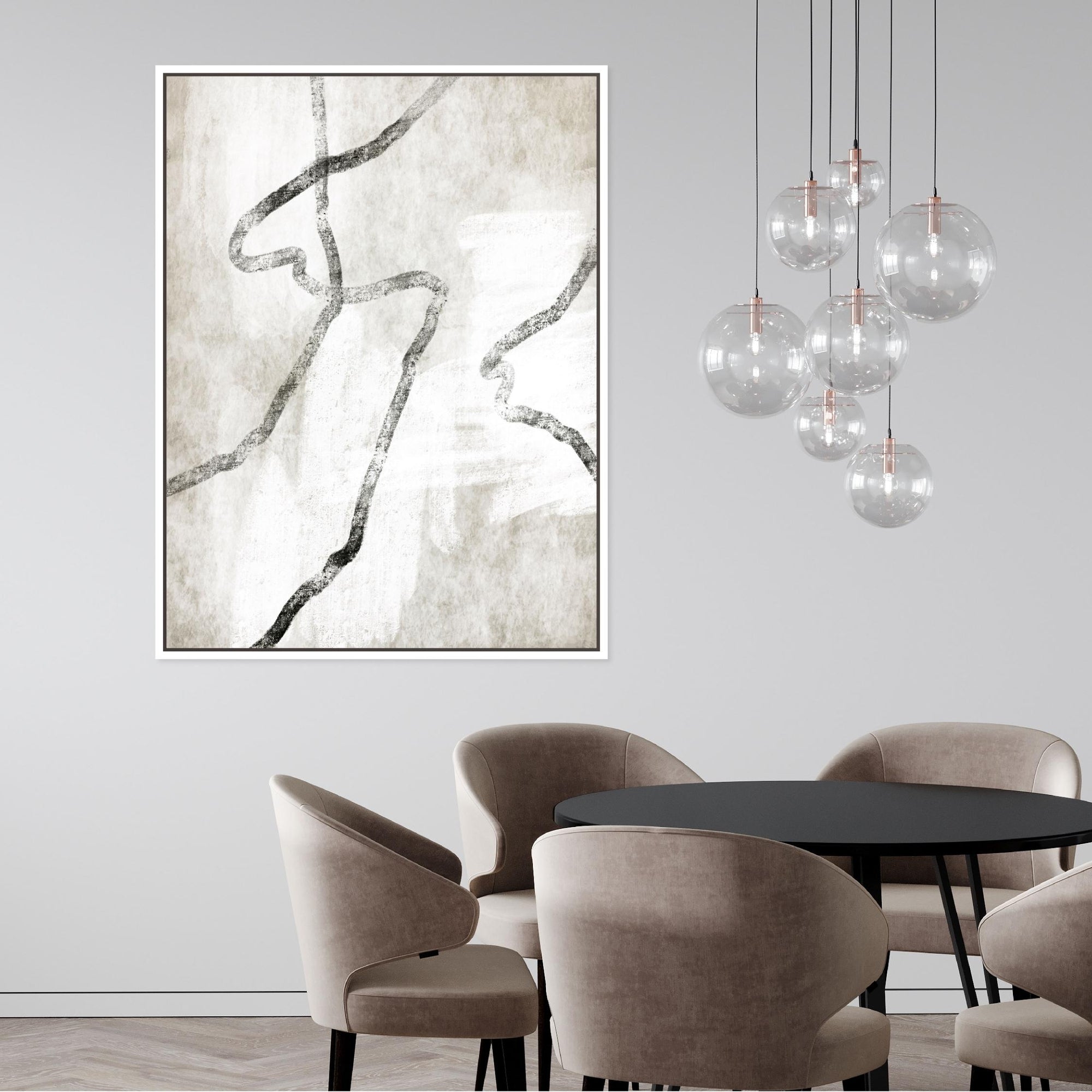 Modo I Portrait Framed Printed Canvas | S251335