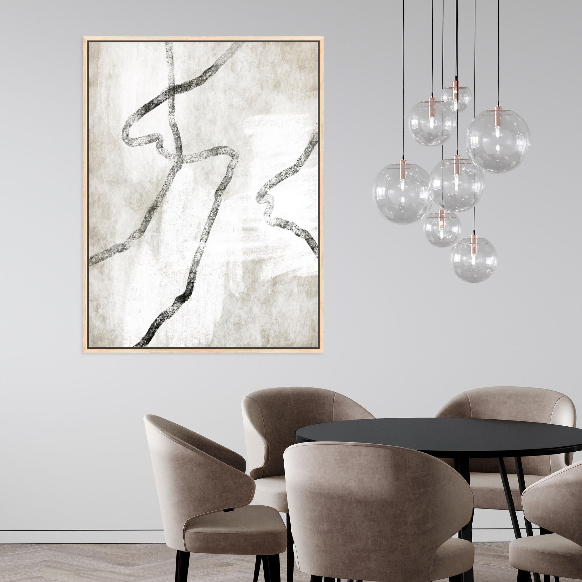 Modo I Portrait Framed Printed Canvas | S251335