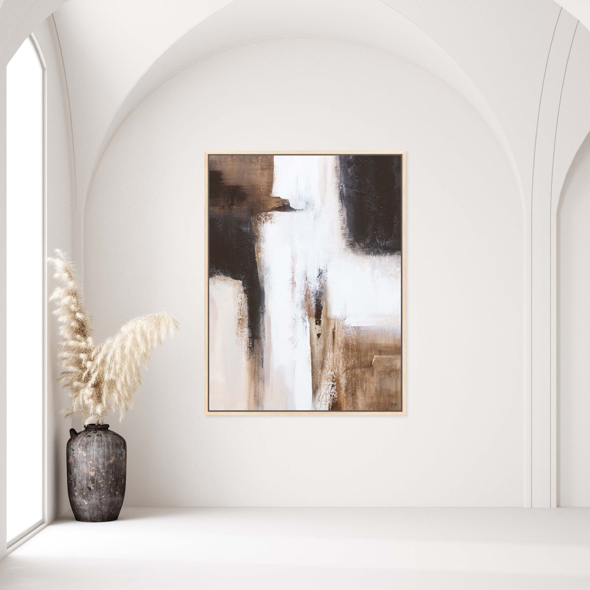 Casa II Portrait Framed Printed Canvas | S251344