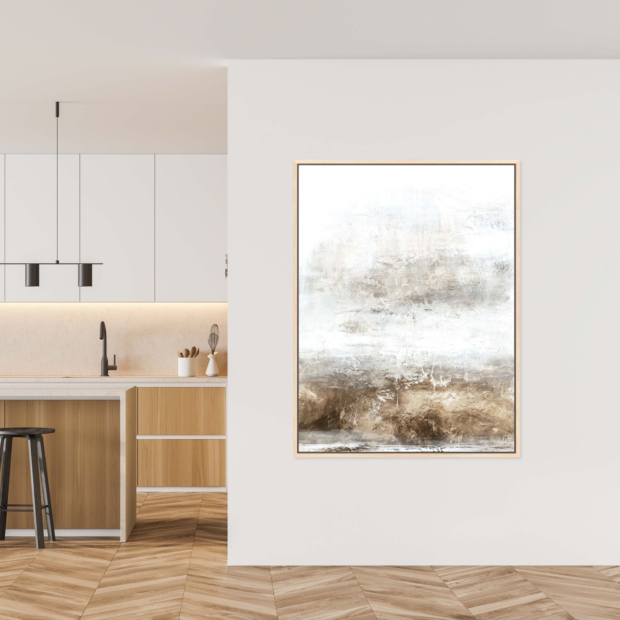 Echoes Portrait Framed Printed Canvas | S251343