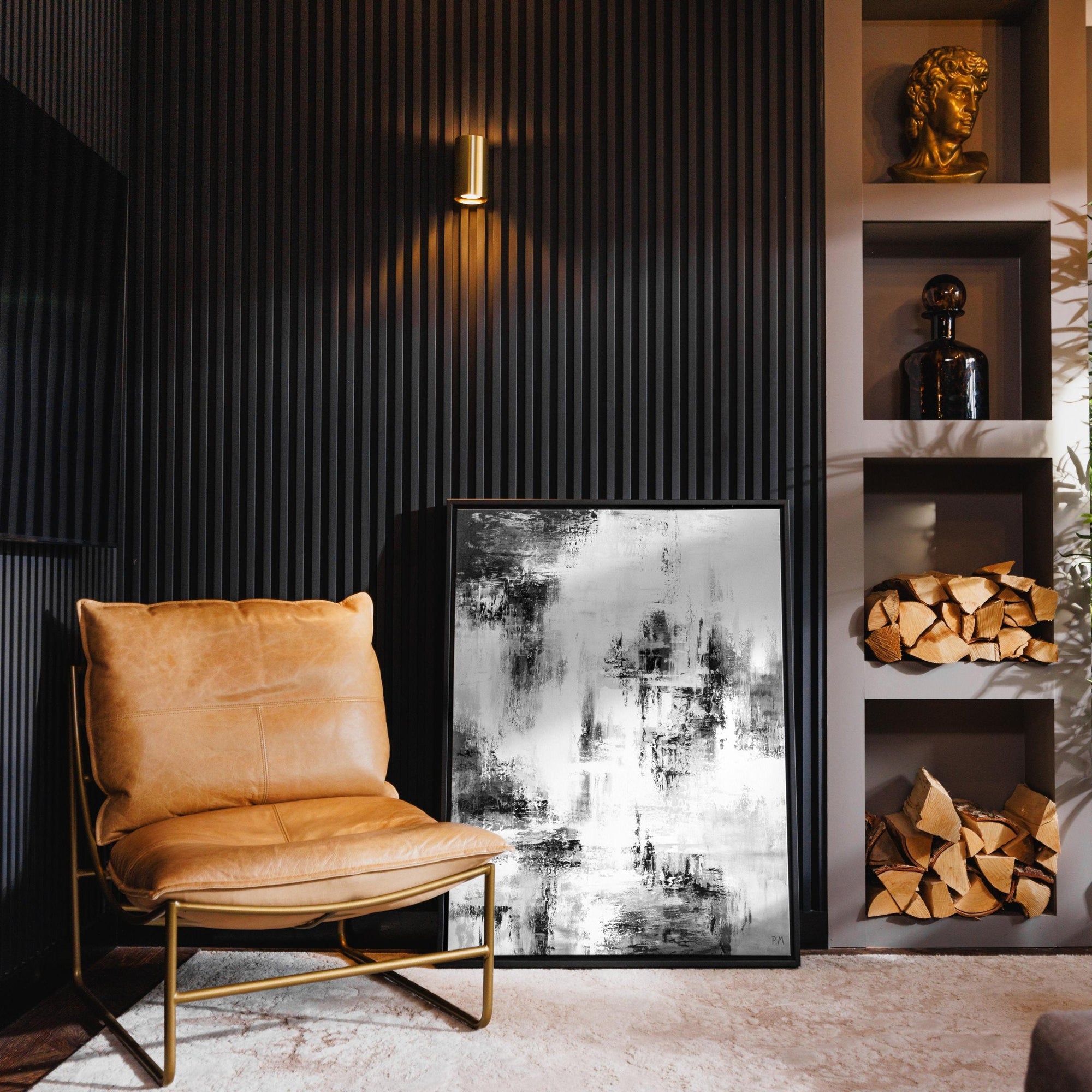 Libra Portrait Framed Printed Canvas | S251341