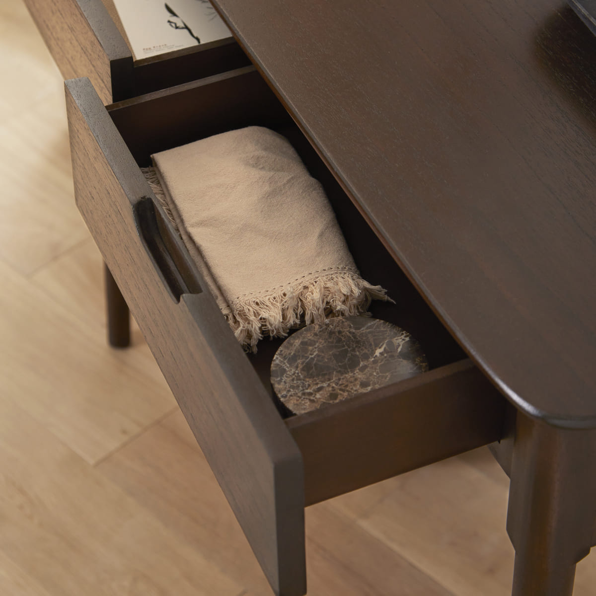 Norway 2 Drawer Walnut Console Table | S25460