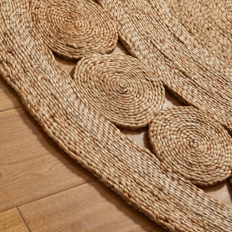 Nova Natural Circle Rug – | S25368 | Handwoven Round Jute Rug