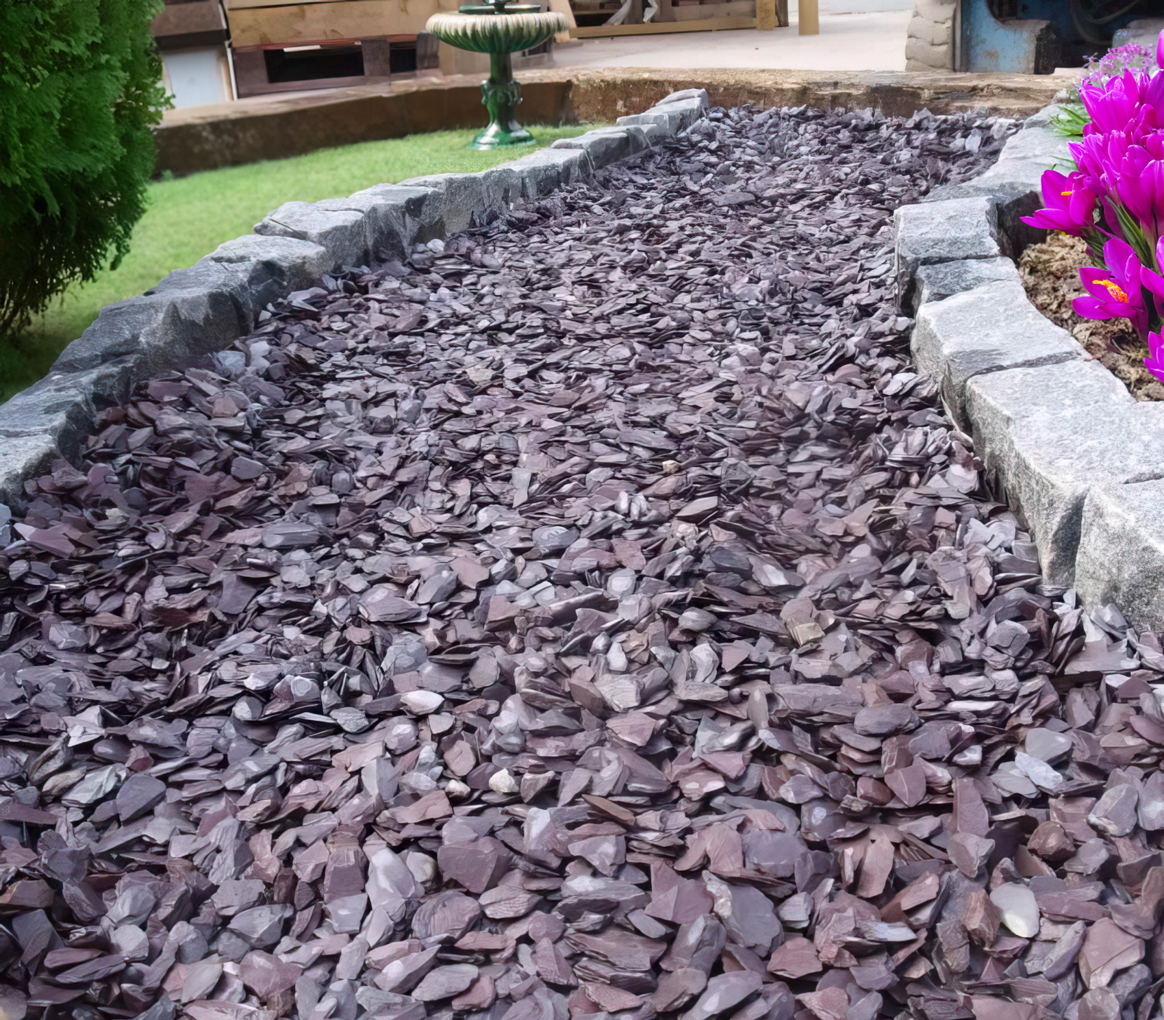 20mm Plum Slate Chippings  | S251467