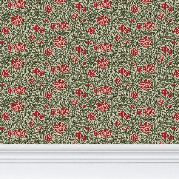 Self-Adhesive Wallpaper | Art Deco Tulips | S24602 - Self-Adhesive Wallpaper | Art Deco Tulips | S24602 - Sisuverse