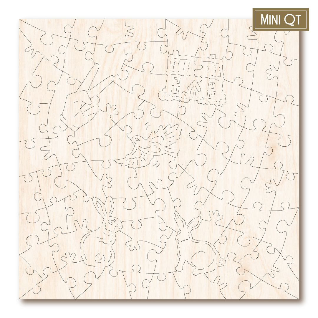 Cottage Garden & Winter Rabbits MINI QT  | S251291