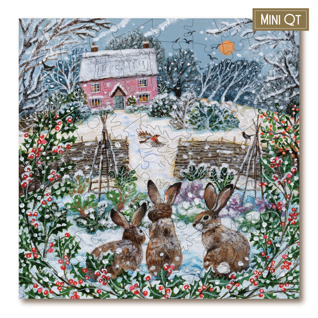 Cottage Garden & Winter Rabbits MINI QT  | S251291