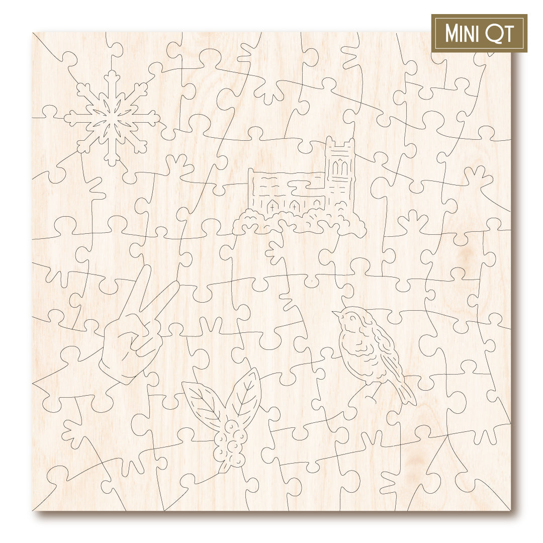 Snow Scene with Robins MINI QT | S251289