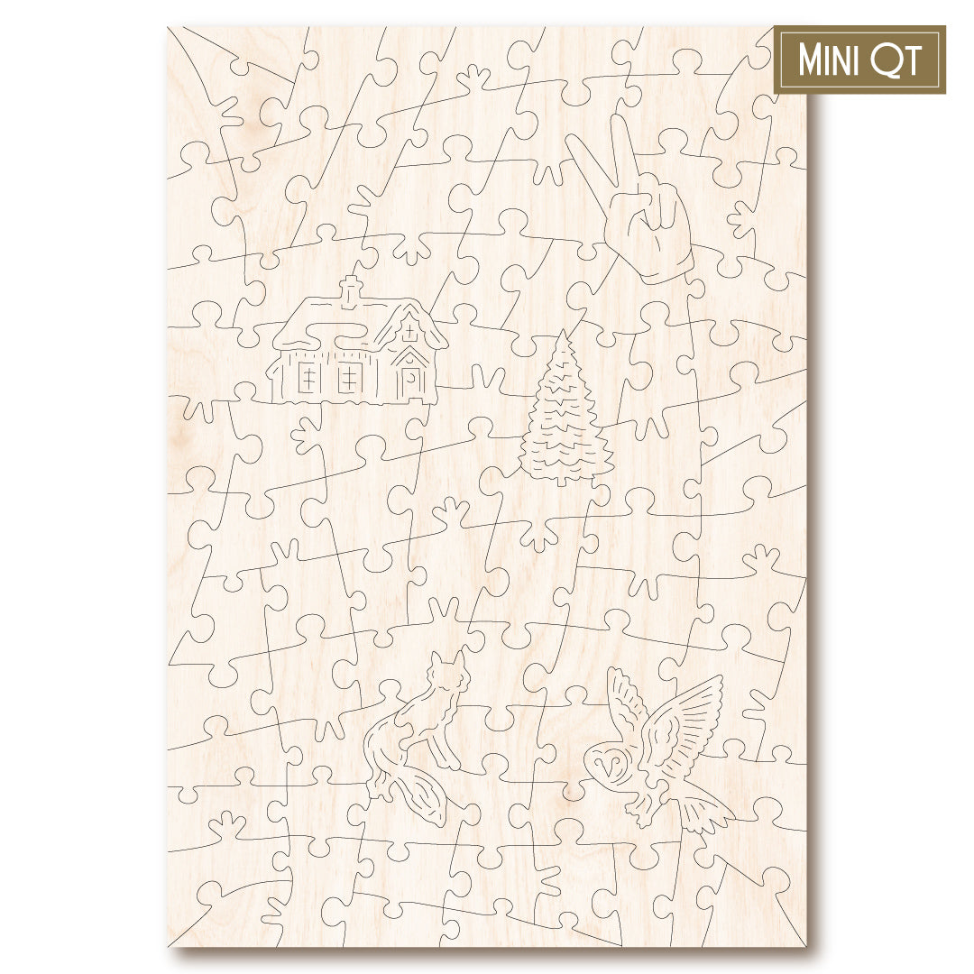 Winter Woodland Cottage MINI QT | S251290