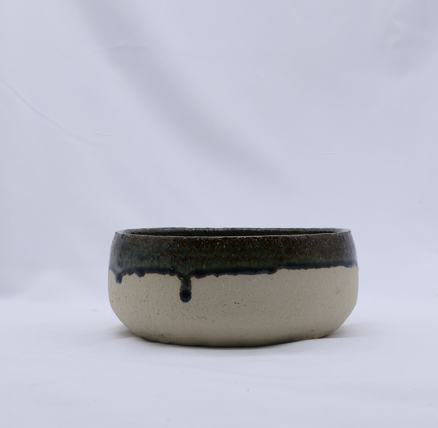 Handmade Ceramic Dark Blue Pasta Bowl  | S251554