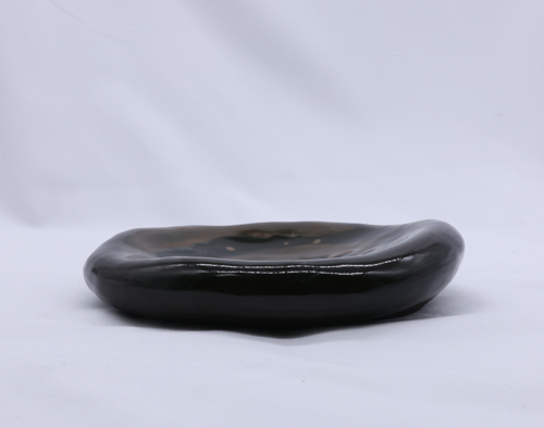 Cobalt Shadow Stonecraft Harmony Handmade Ceramic Plate  | S251534