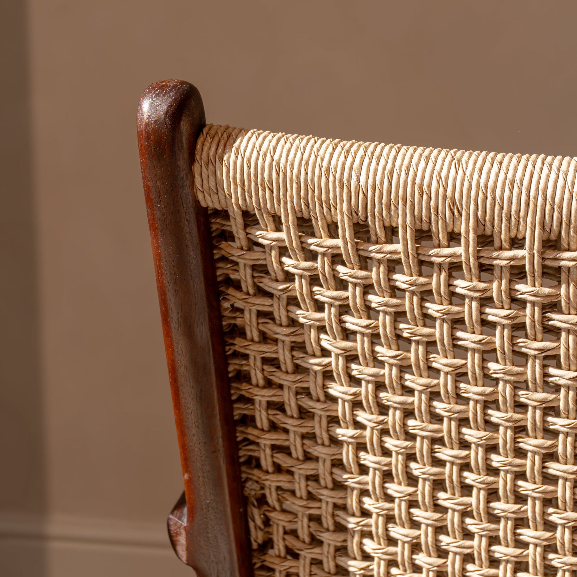 Zara Chocolate Rattan Accent Chair With Armrest