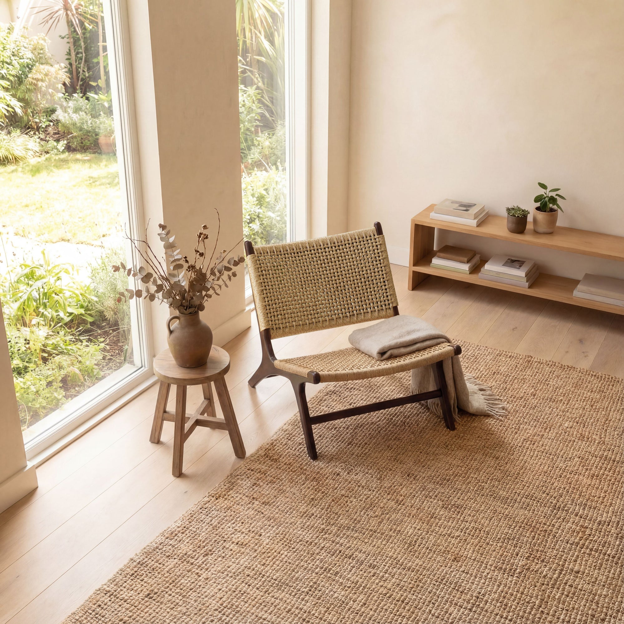 Zara Chocolate Rattan Accent Chair